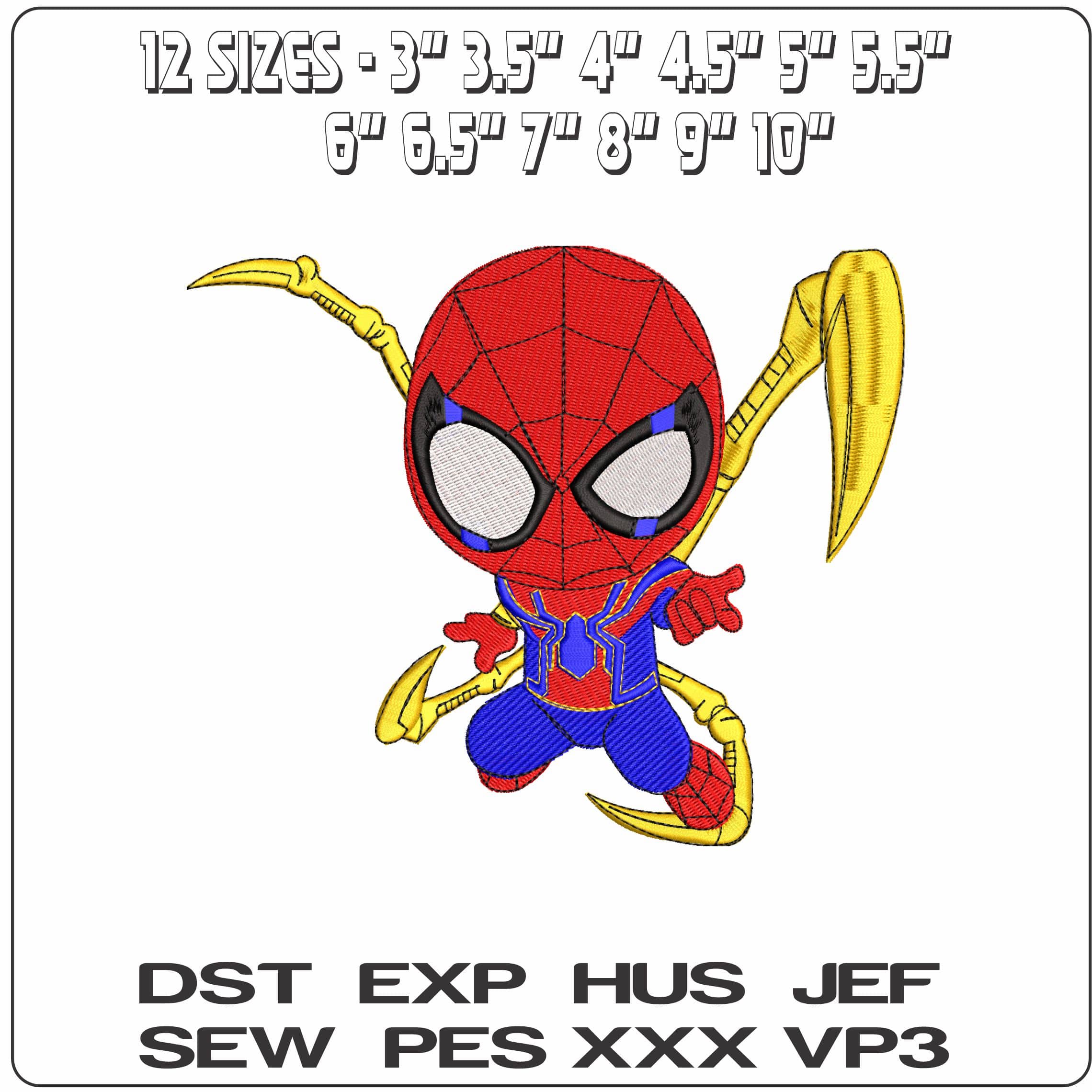 Spiderman Tom Holland 2022  - Elegant embroidery design file - instant download — view 2