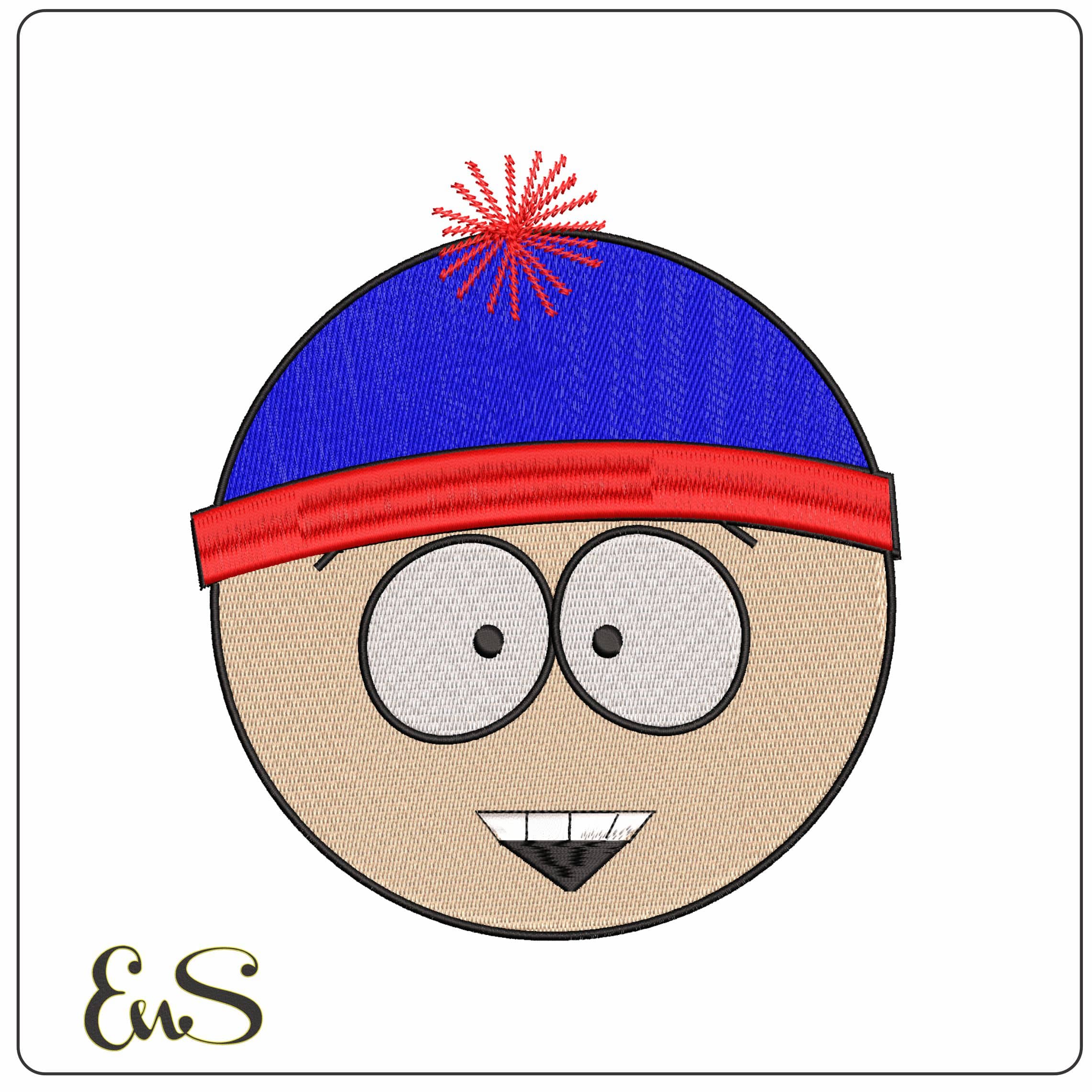 Stan Marsh South Park  - Elegant embroidery design file - instant download