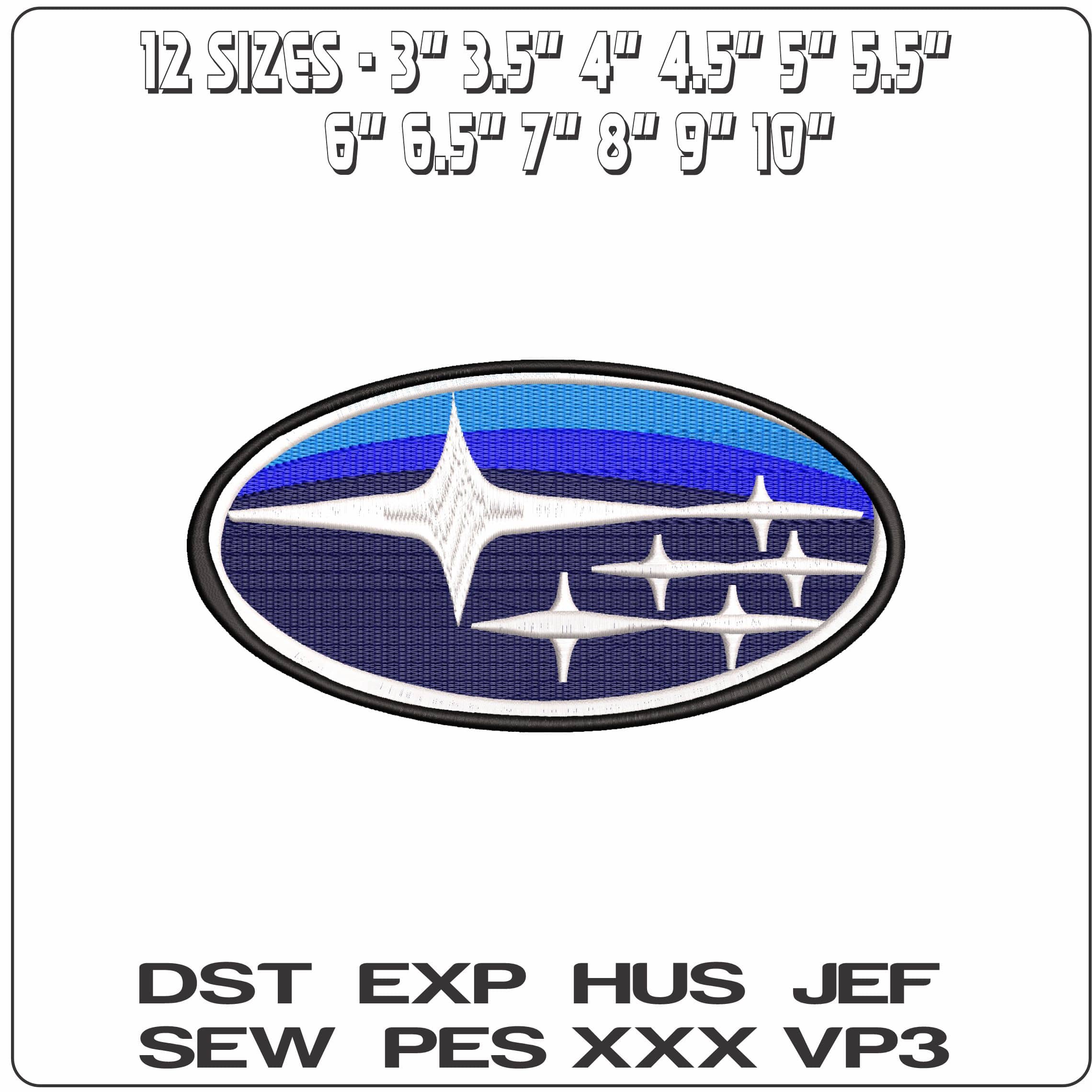 Subaru  - Elegant embroidery design file - instant download — view 2