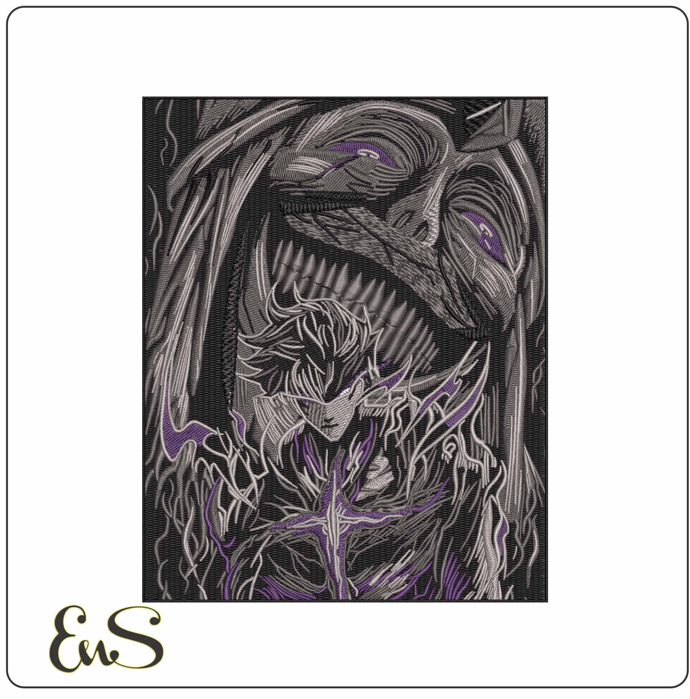 Sung Jinwoo Solo Leveling Anime  - Elegant embroidery design file - instant download
