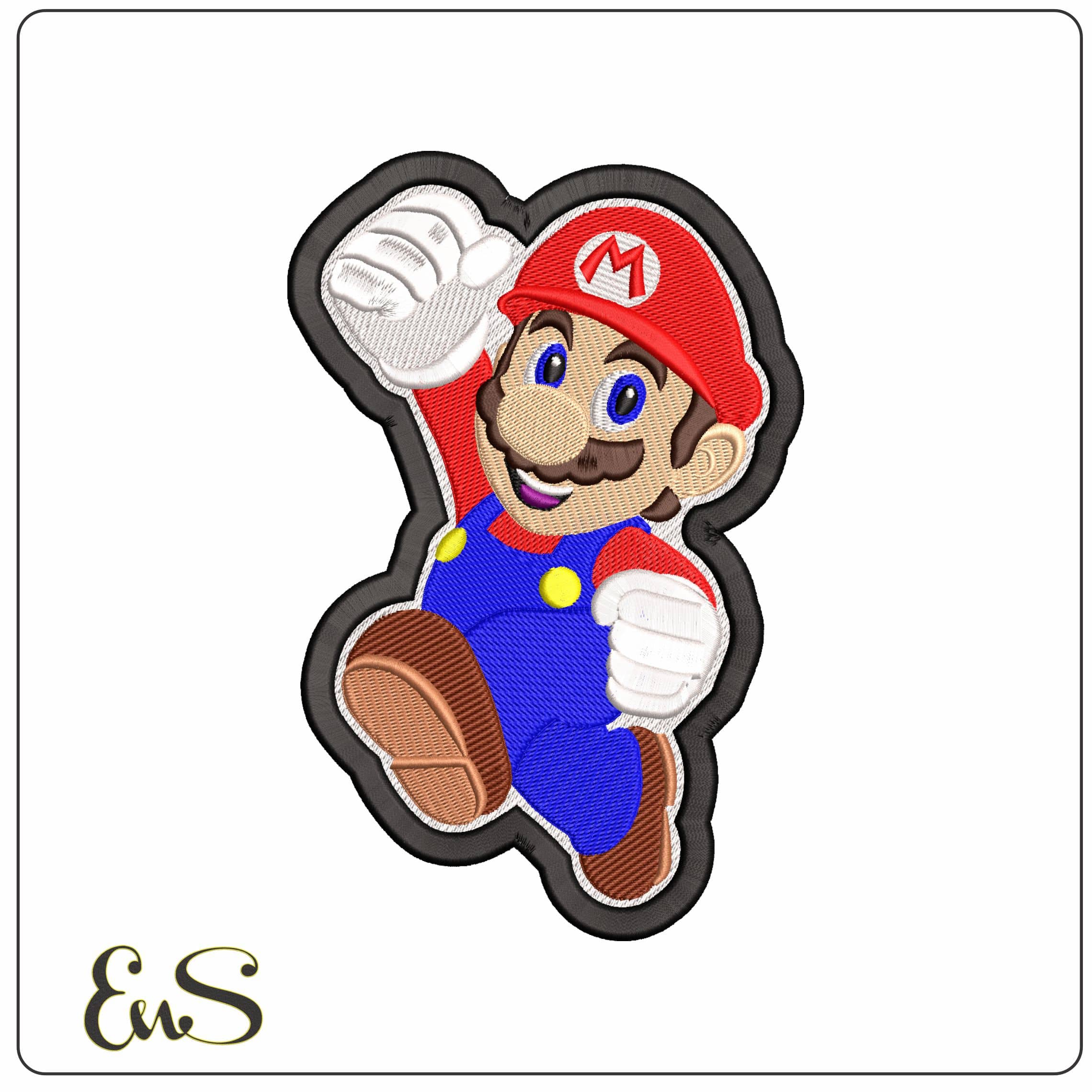 Super Mario Bros Patch  - Elegant embroidery design file - instant download