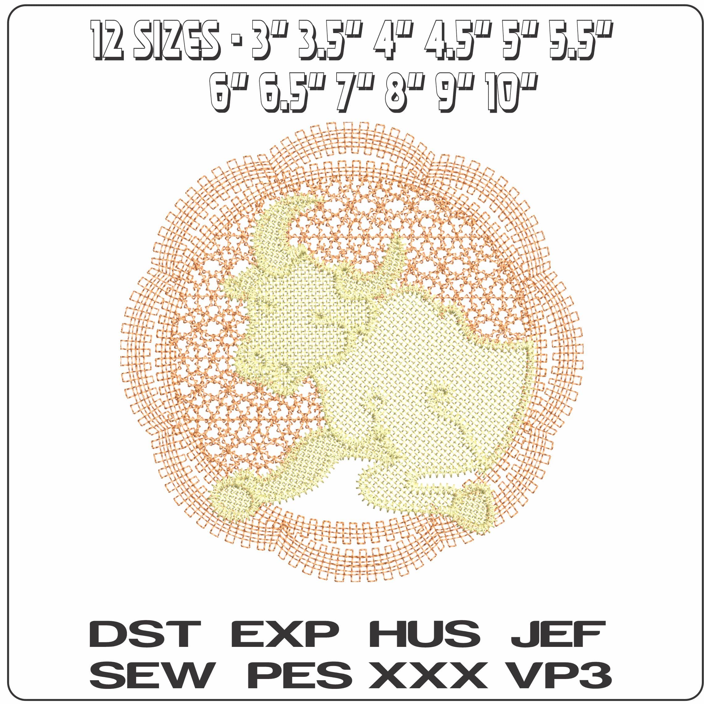 Taurus L  - Elegant embroidery design file - instant download — view 2