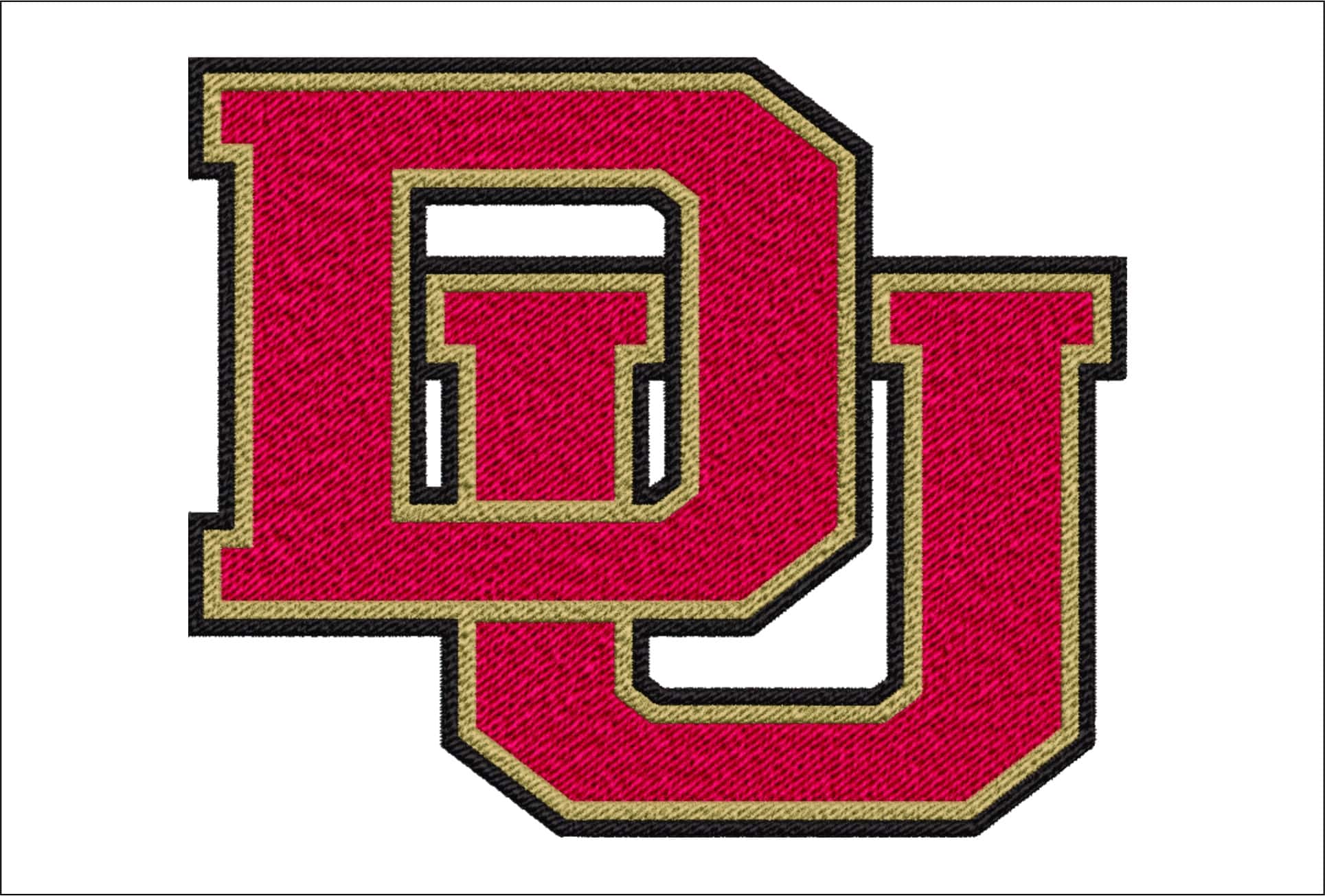 Denver Pioneers embroidery design - University of Denver Athletics Logo embroidery machine pattern embroidery file - instant download