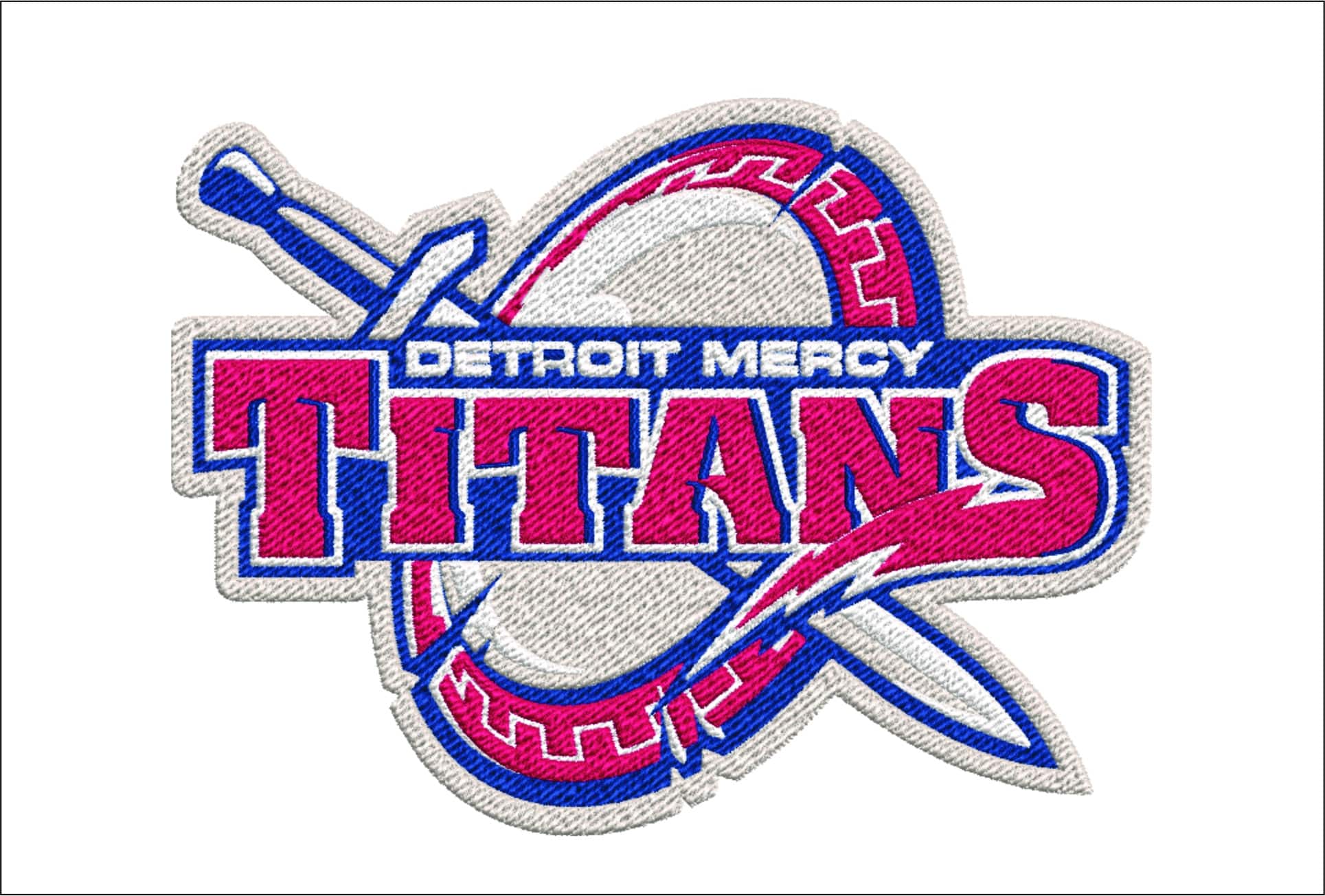 Detroit Titans embroidery design - University of Detroit Mercy Athletics Logo embroidery machine pattern embroidery file instant download