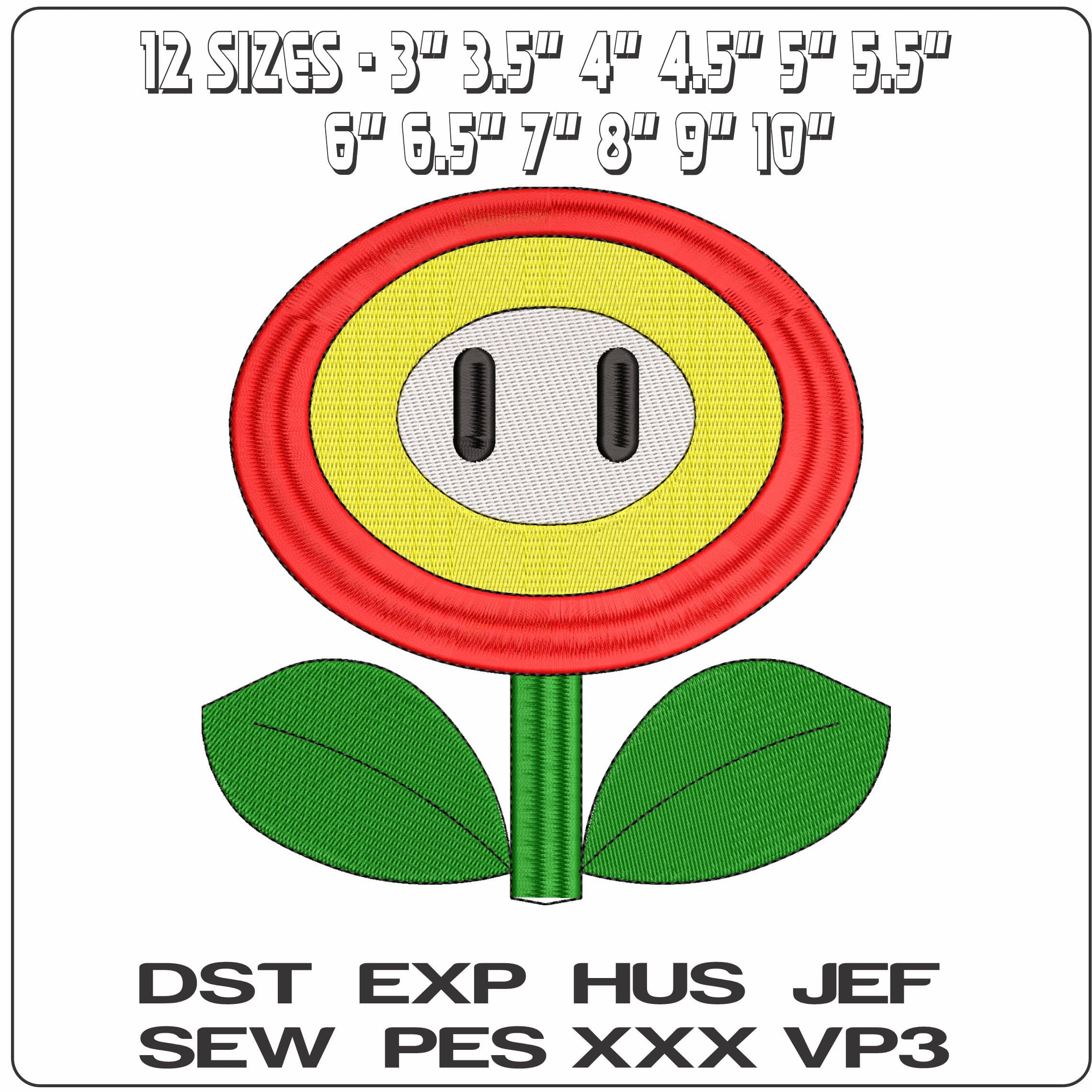 Toadstool Supermario  - Elegant embroidery design file - instant download — view 2