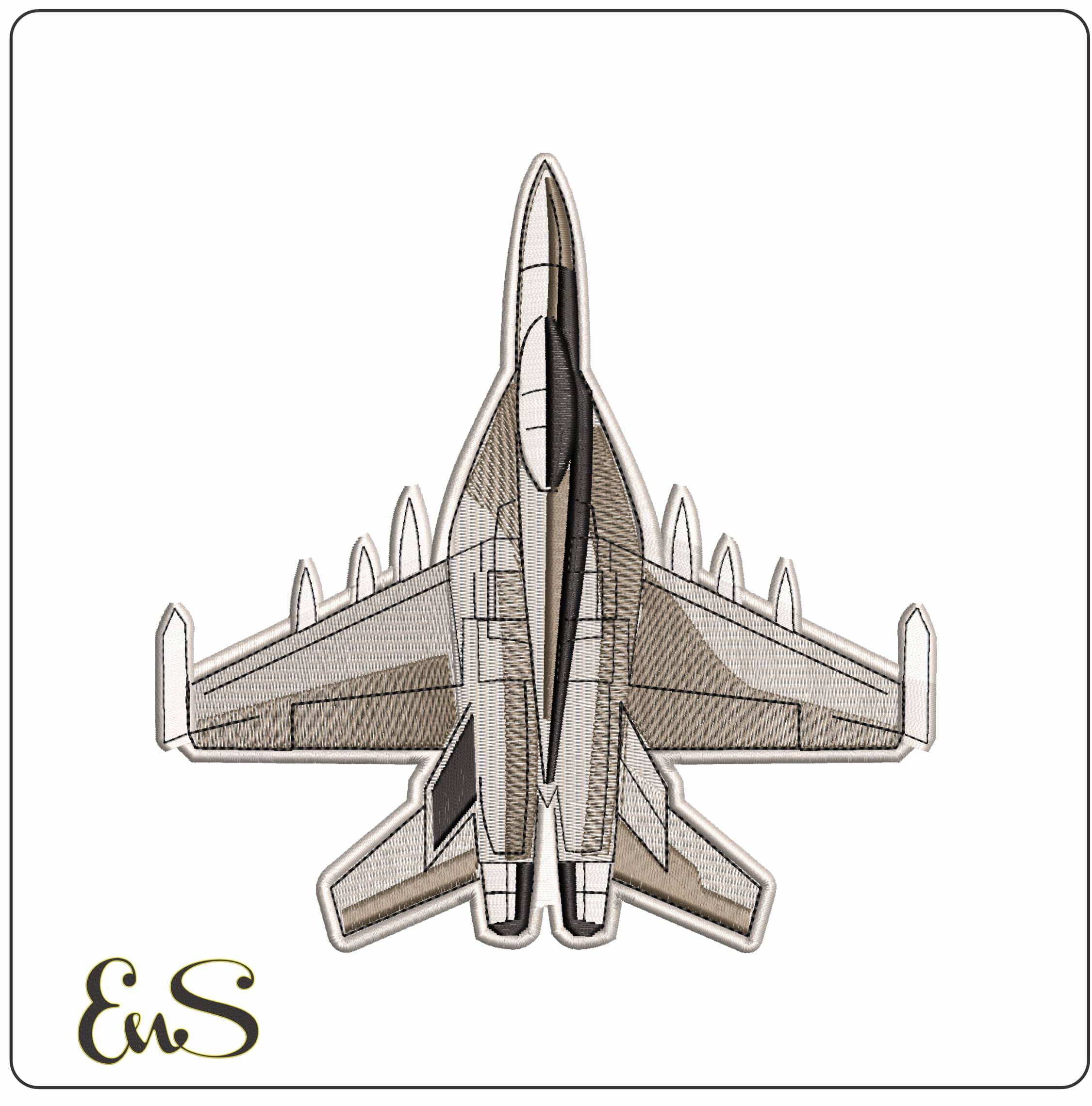 Top Gun Fighter Jets  - Elegant embroidery design file - instant download