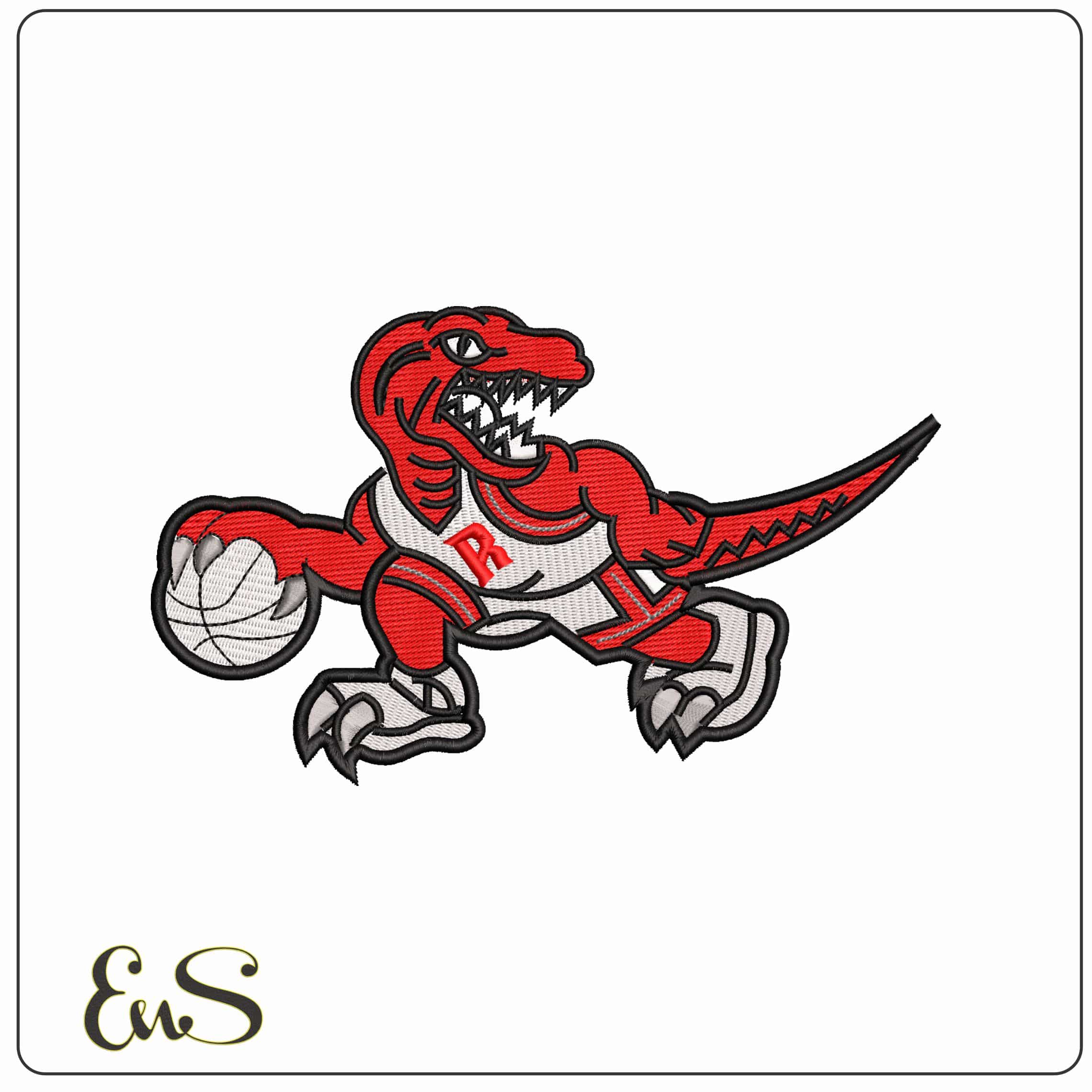 Toronto Raptor Logo  - Elegant embroidery design file - instant download