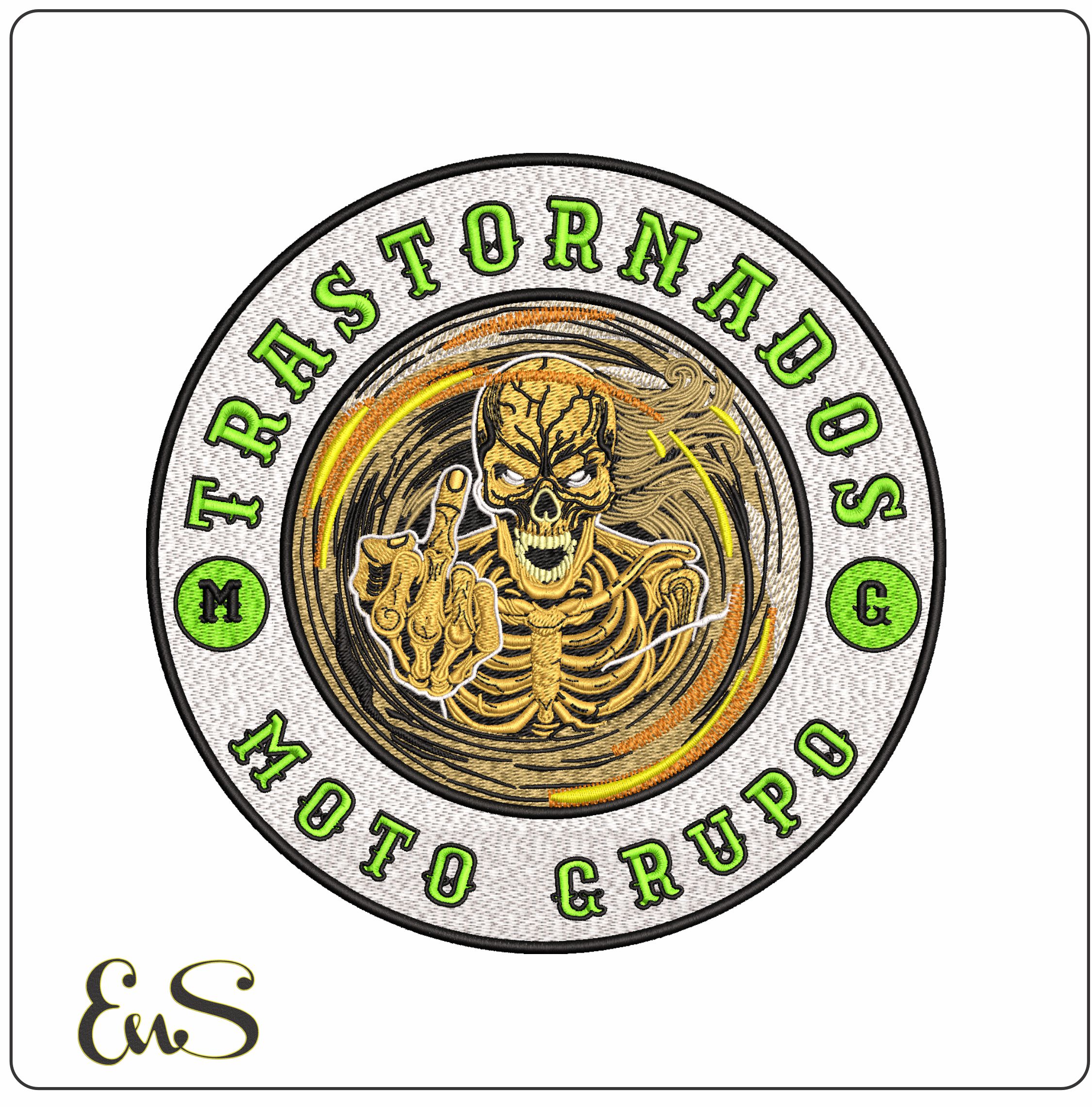Trastornados Motocycle group  - Elegant embroidery design file - instant download