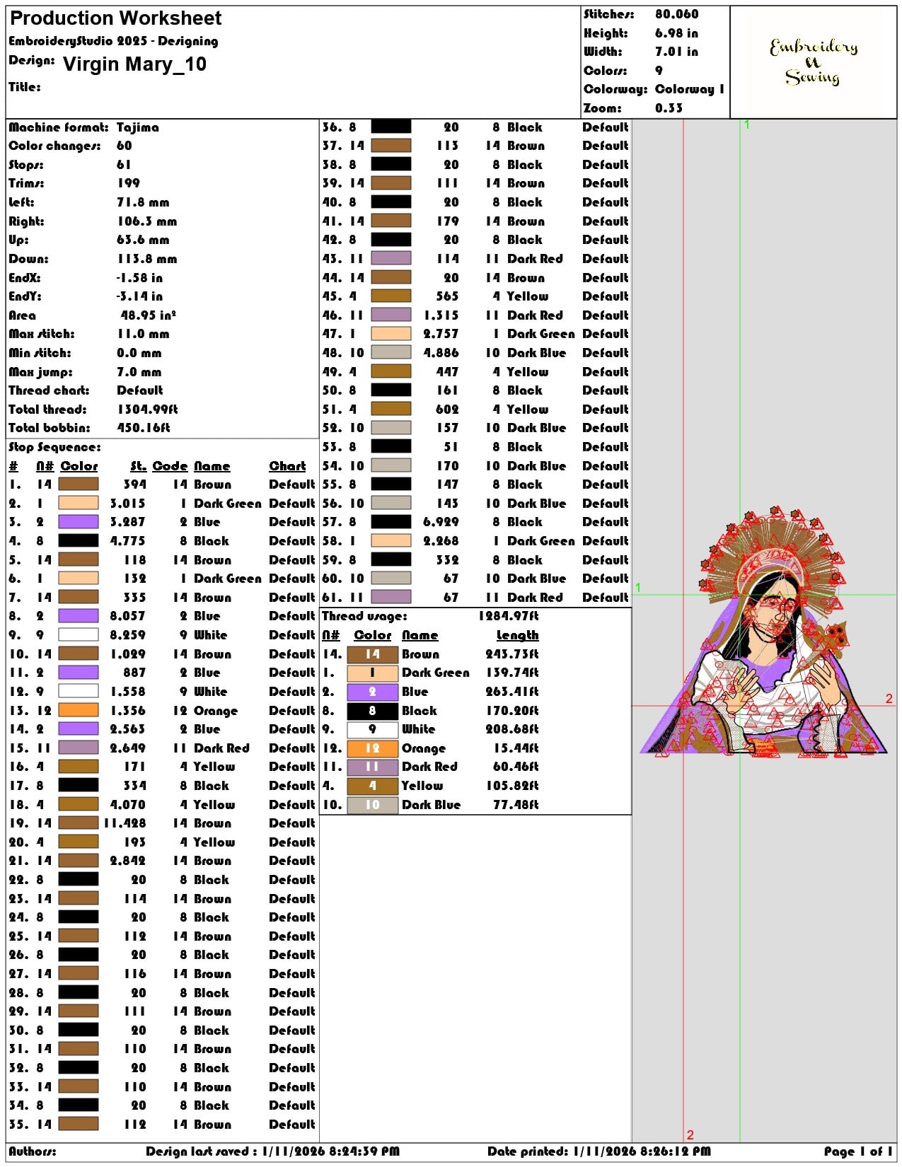 Virgin Mary   - Elegant embroidery design file - instant download — view 3