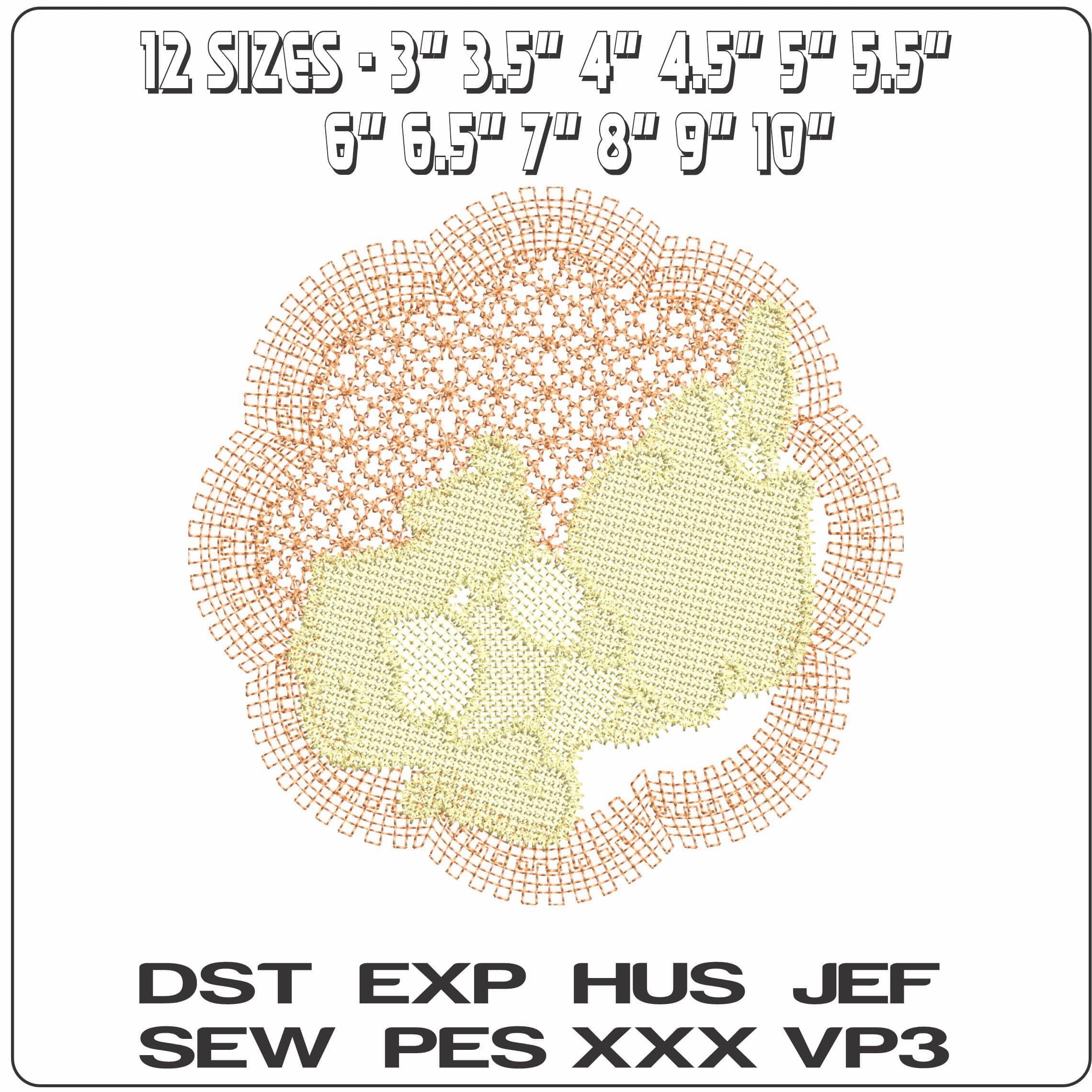 Virgo L   - Elegant embroidery design file - instant download — view 2