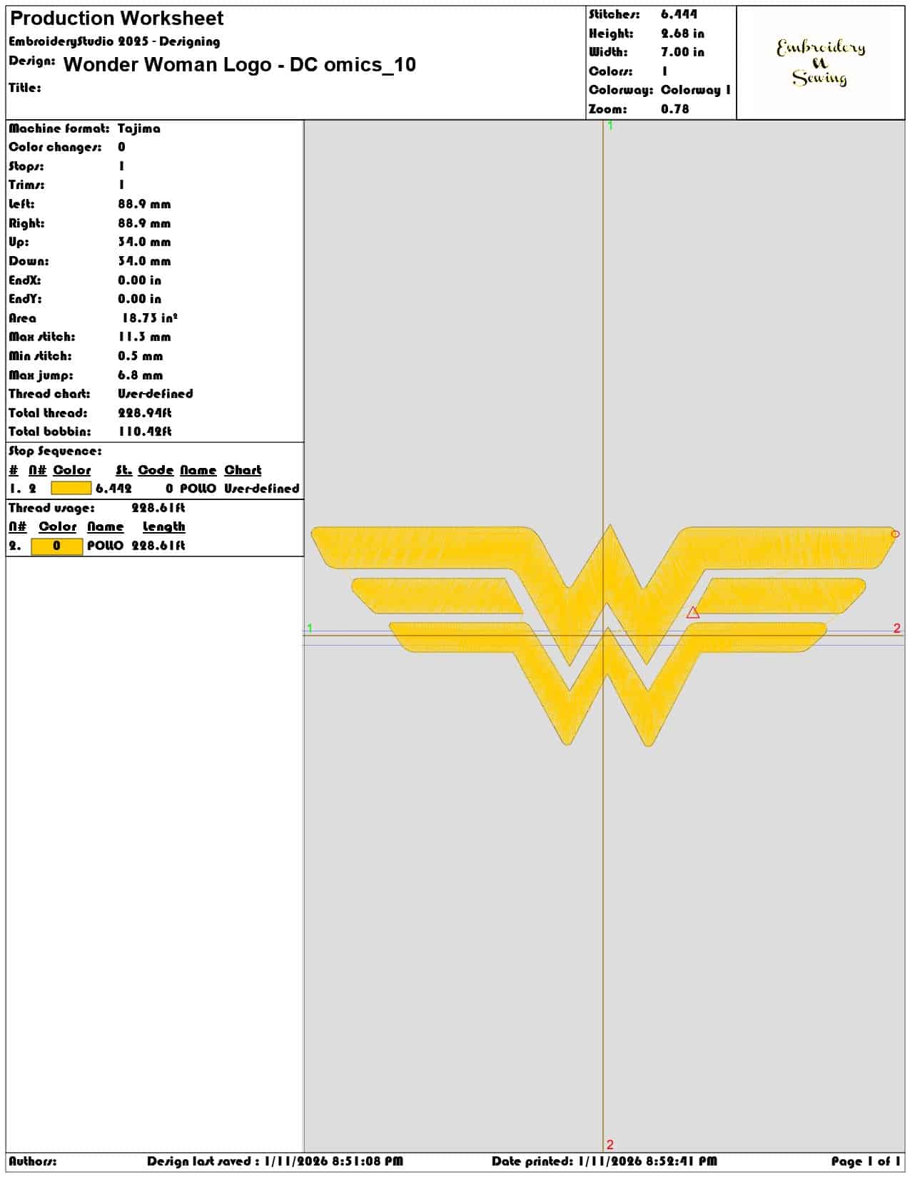 Wonder Woman Logo DC omics - Elegant embroidery design file - instant download — view 3