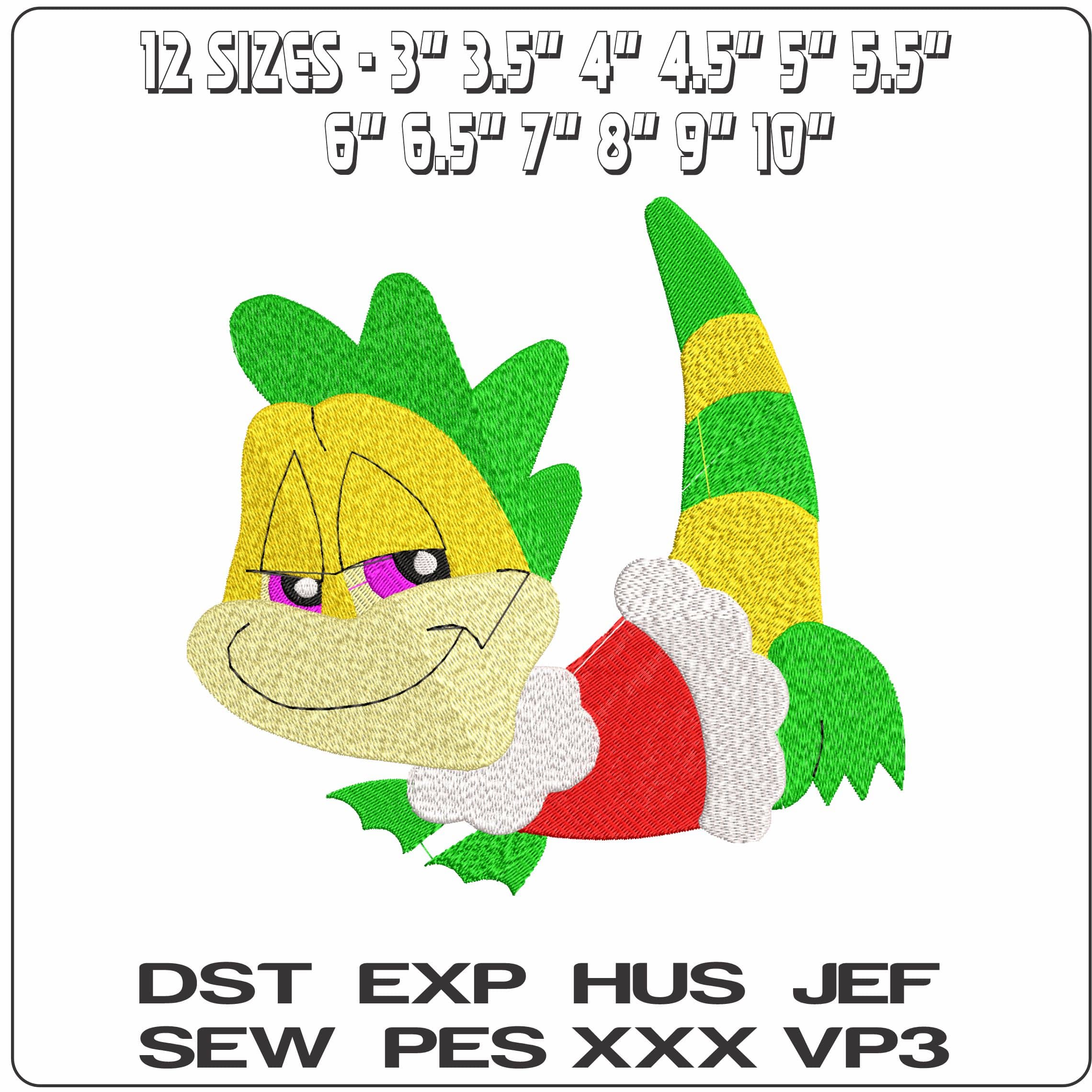 xmas reptile2  - Elegant embroidery design file - instant download — view 2