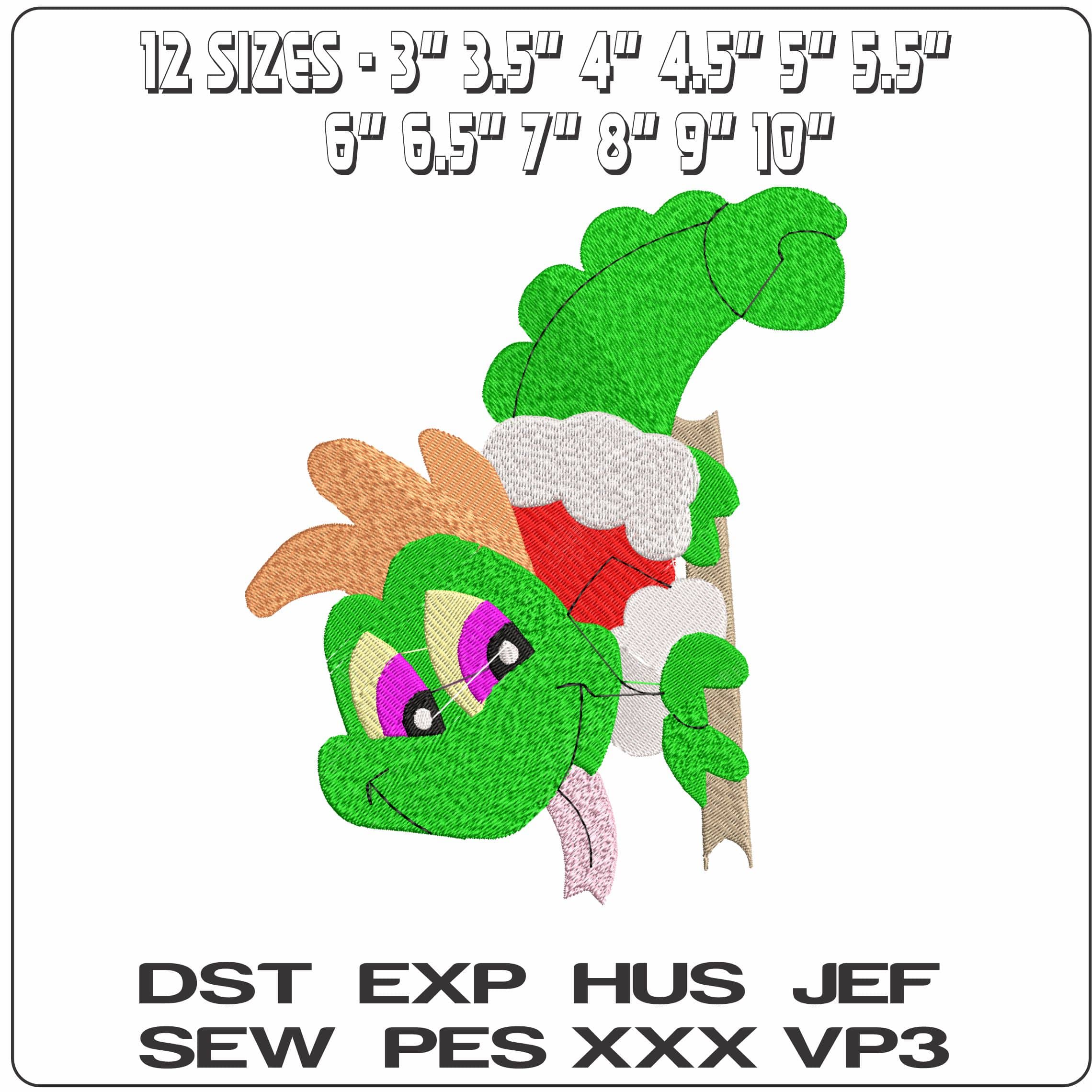 xmas reptile10  - Elegant embroidery design file - instant download — view 2