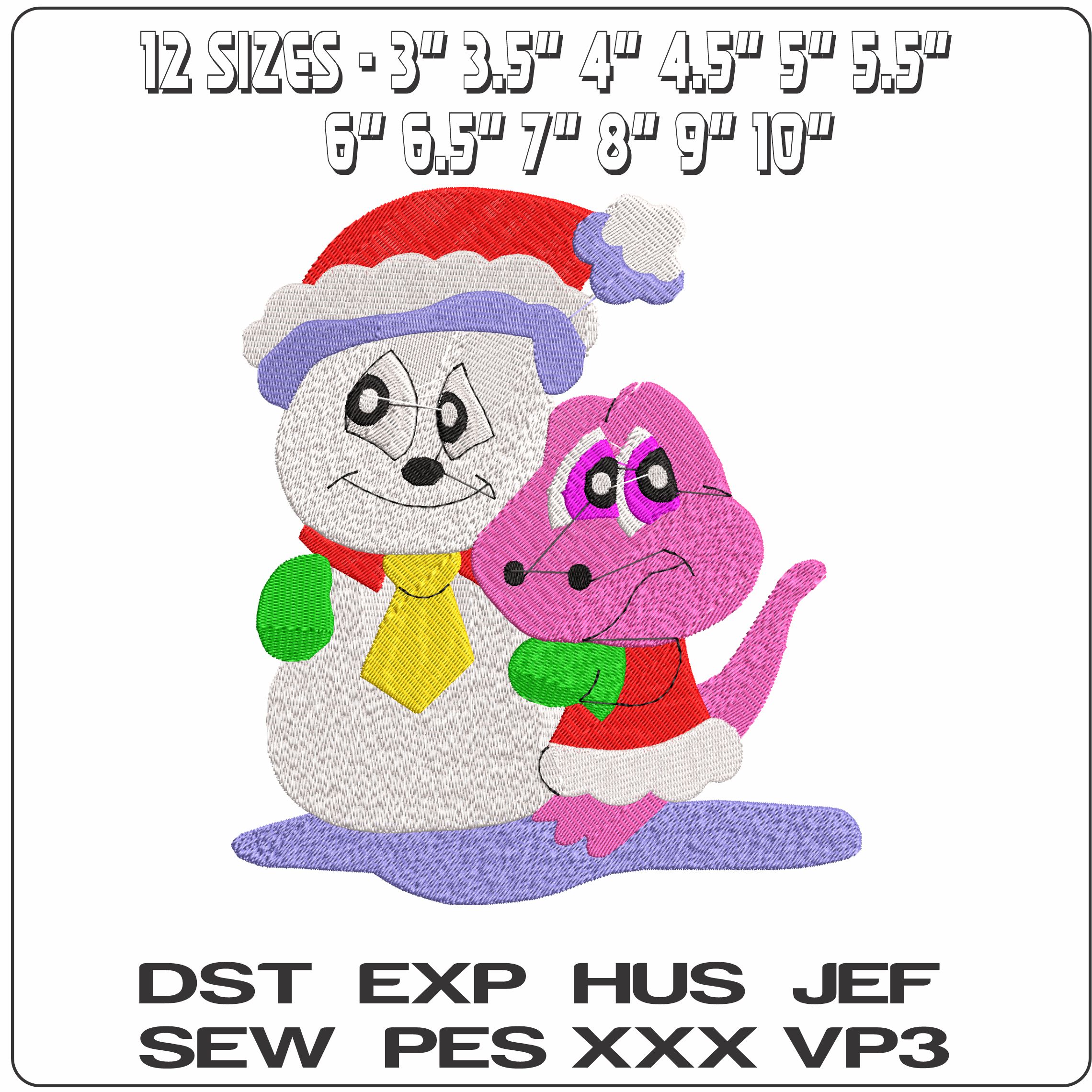 xmas reptile12  - Elegant embroidery design file - instant download — view 2