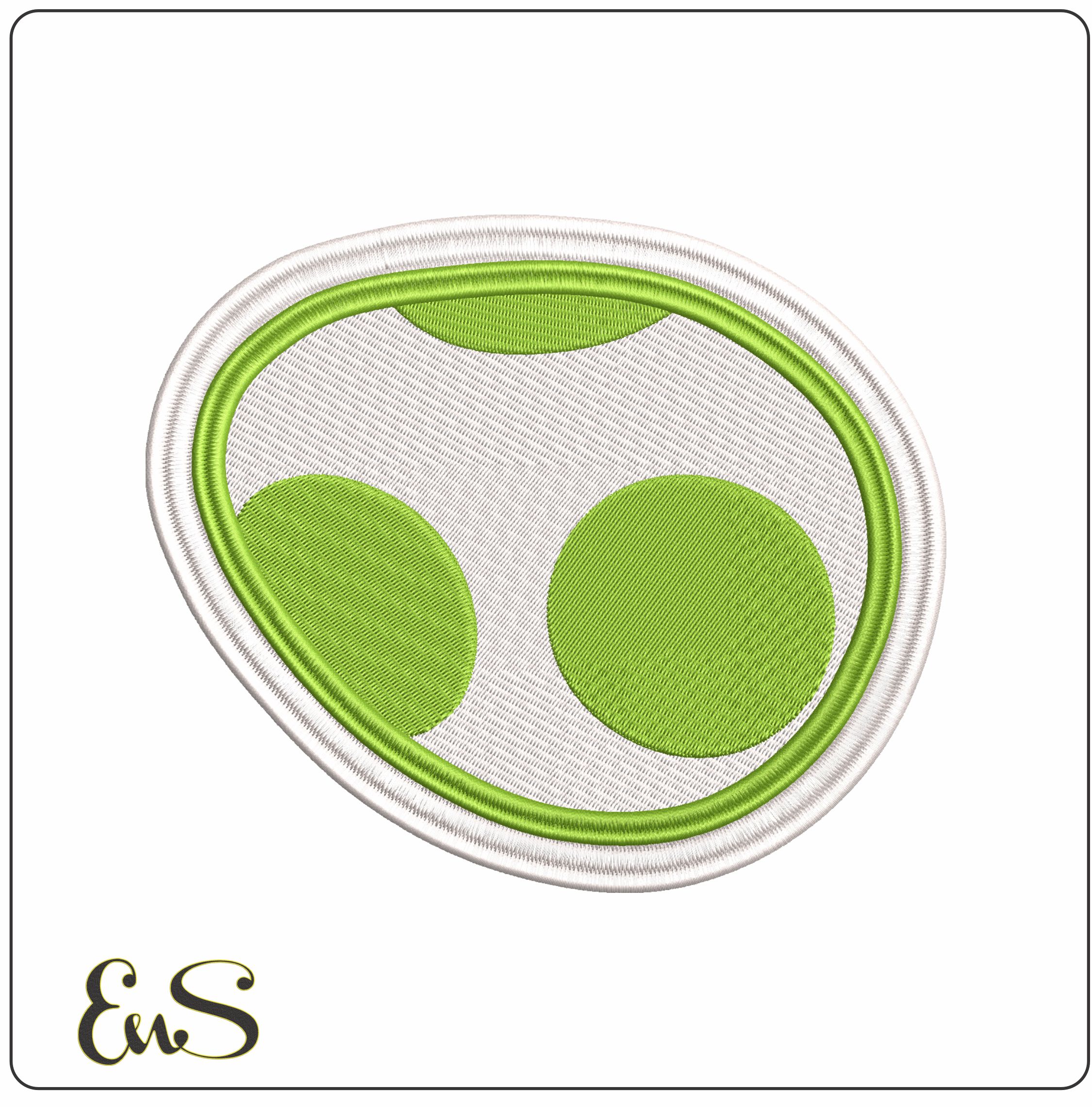 Yoshi Egg Super Mario Bros  - Elegant embroidery design file - instant download
