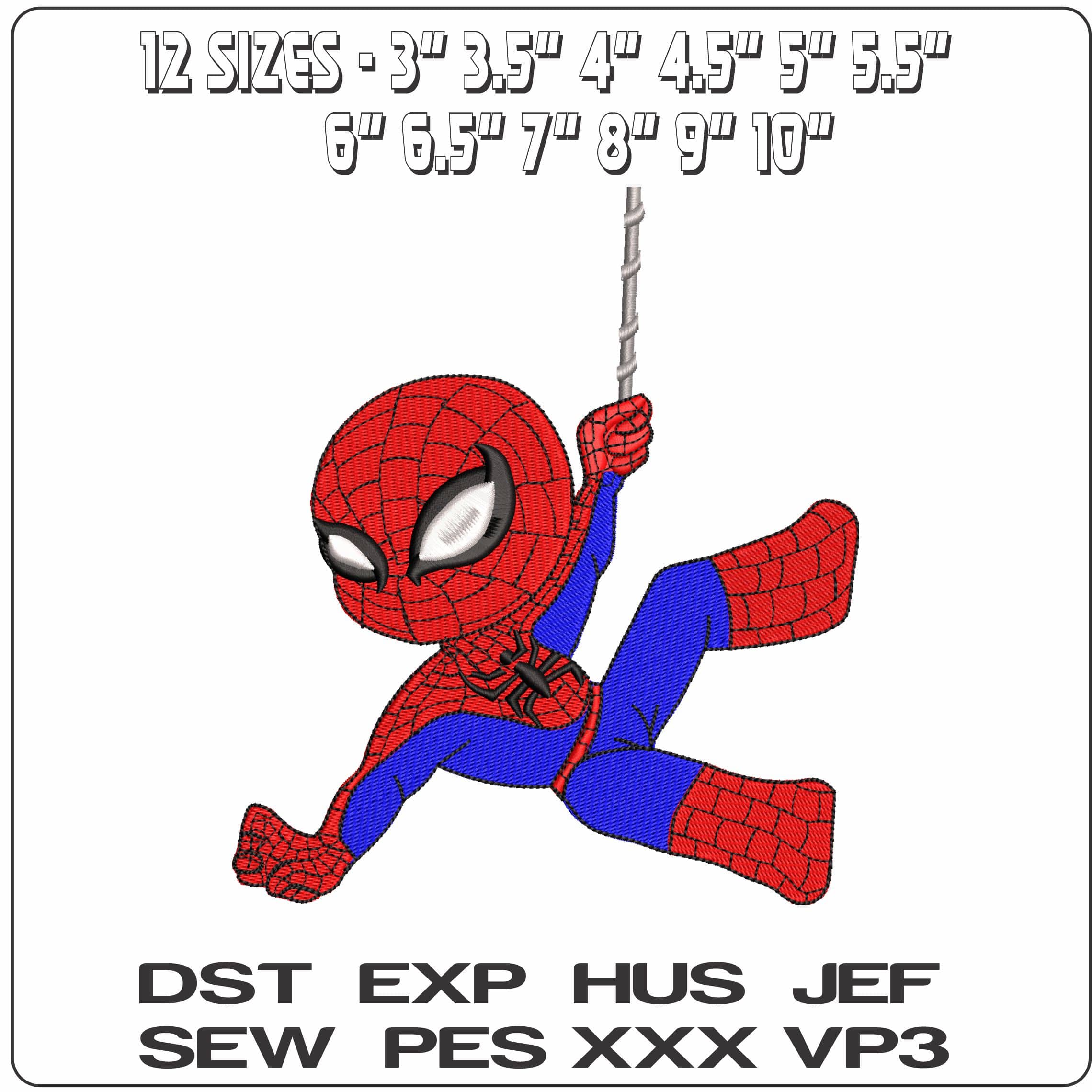 Young SpiderMan DC Comics  - Elegant embroidery design file - instant download — view 2