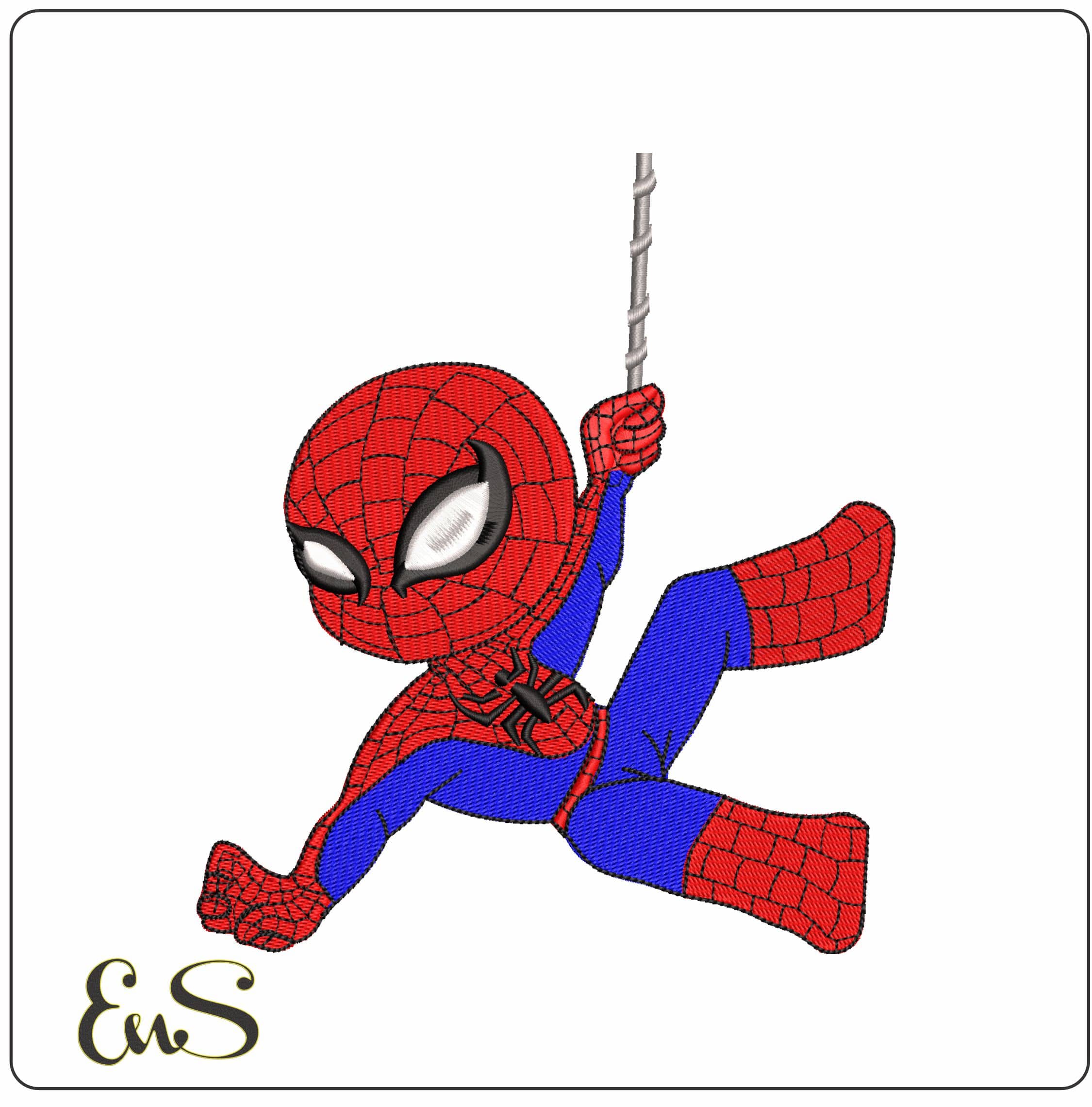 Young SpiderMan DC Comics  - Elegant embroidery design file - instant download