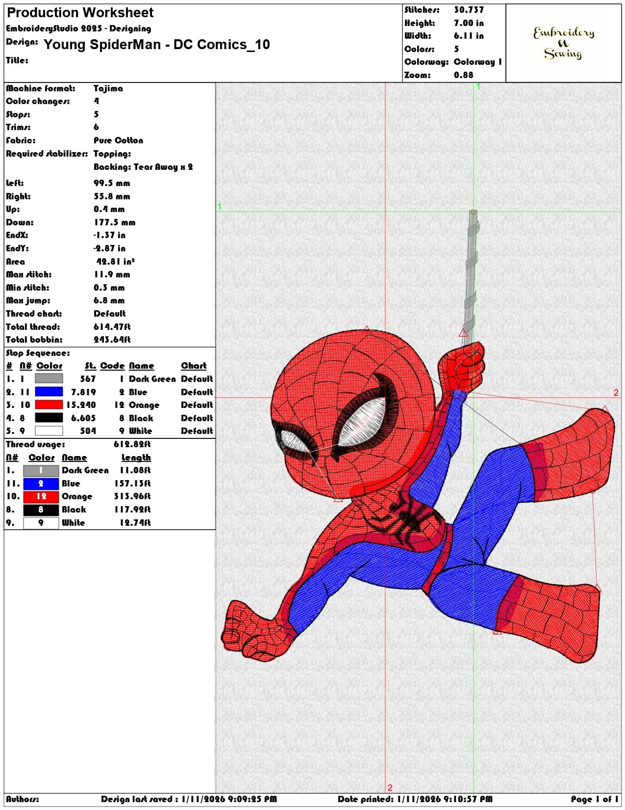 Young SpiderMan DC Comics  - Elegant embroidery design file - instant download — view 3