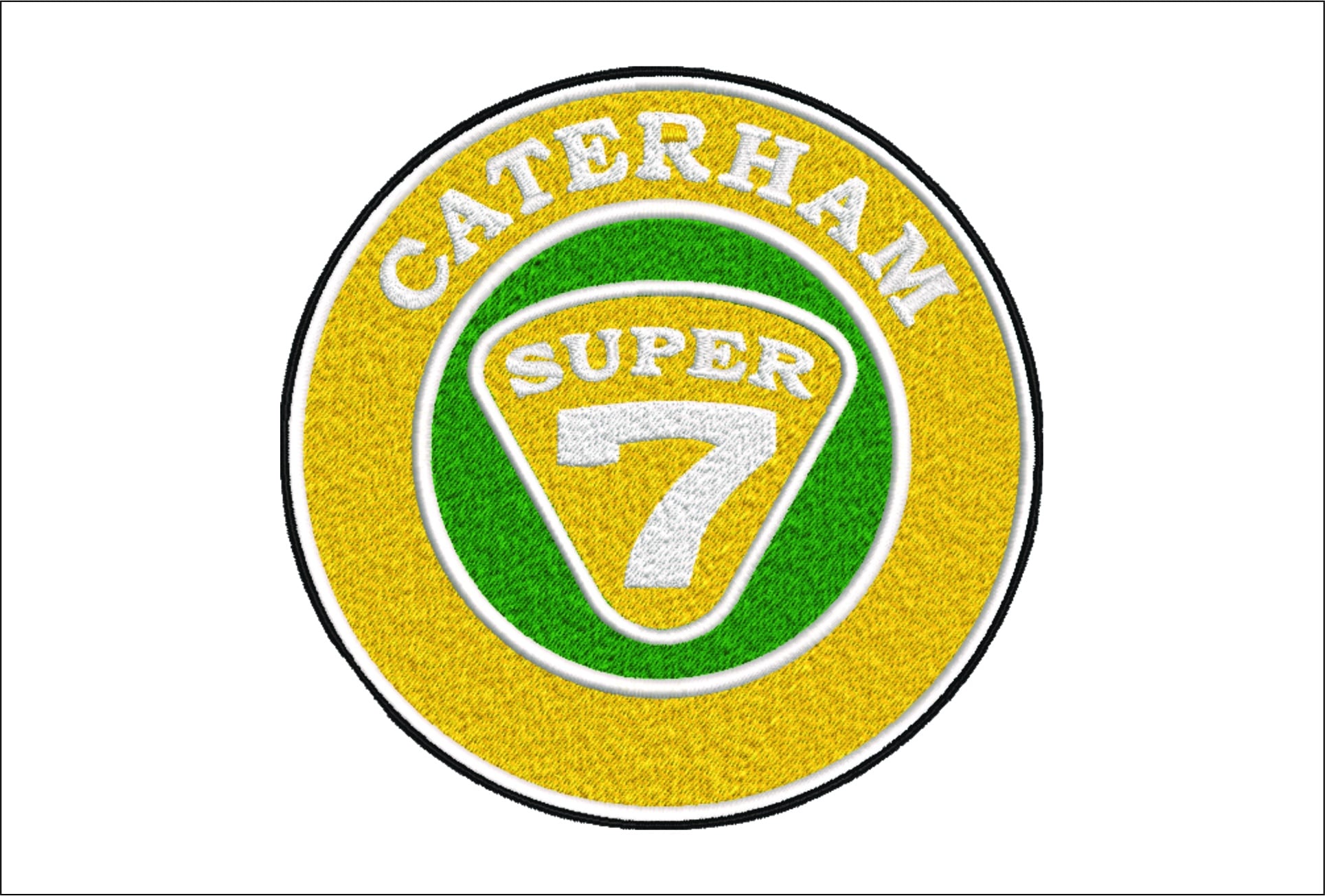 Caterham Car Logo embroidery design - Caterham 7 design machine pattern Car Auto Company embroidery file instant download in a frame