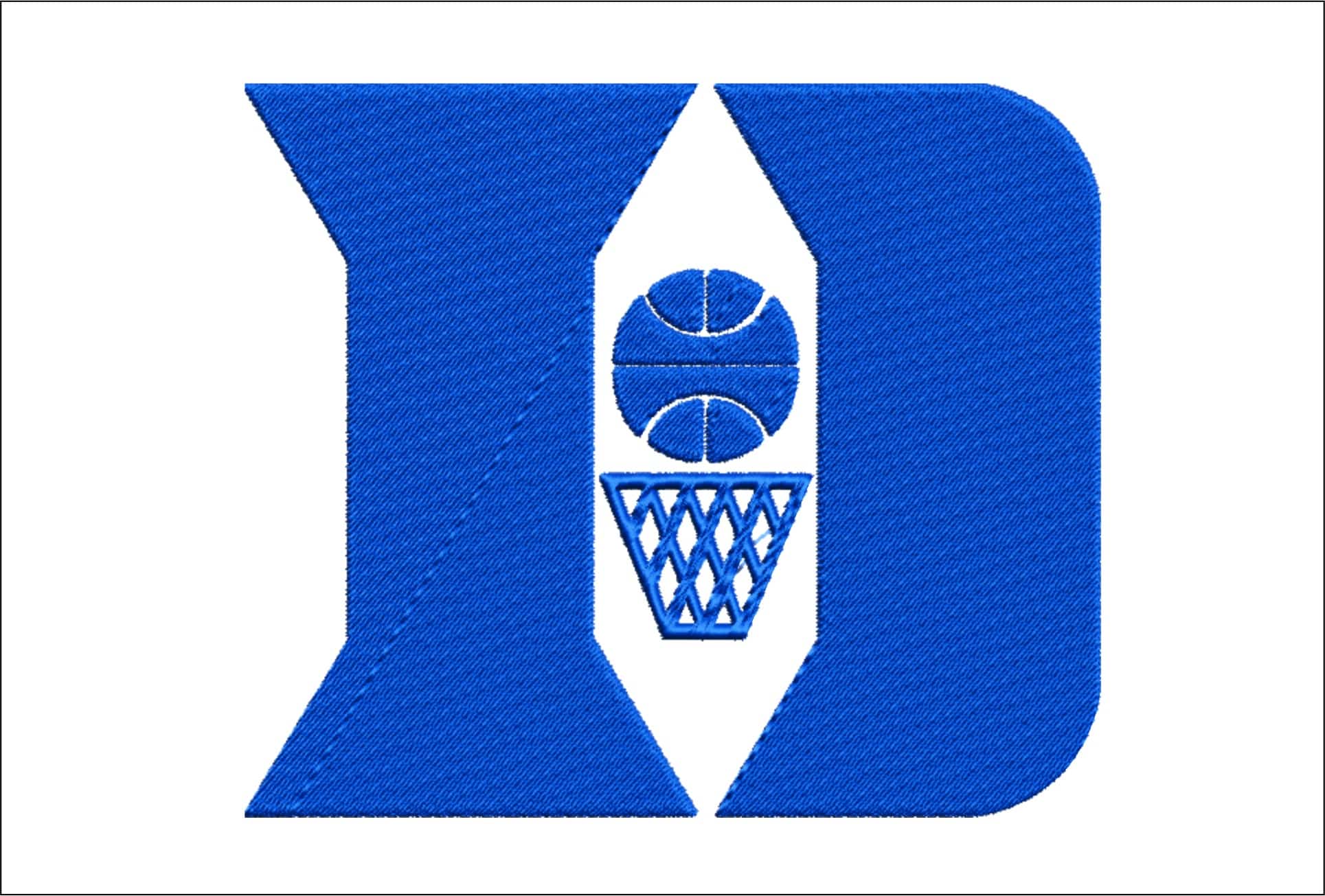 Duke embroidery design - Duke University Logo embroidery machine pattern embroidery file - instant download in a frame