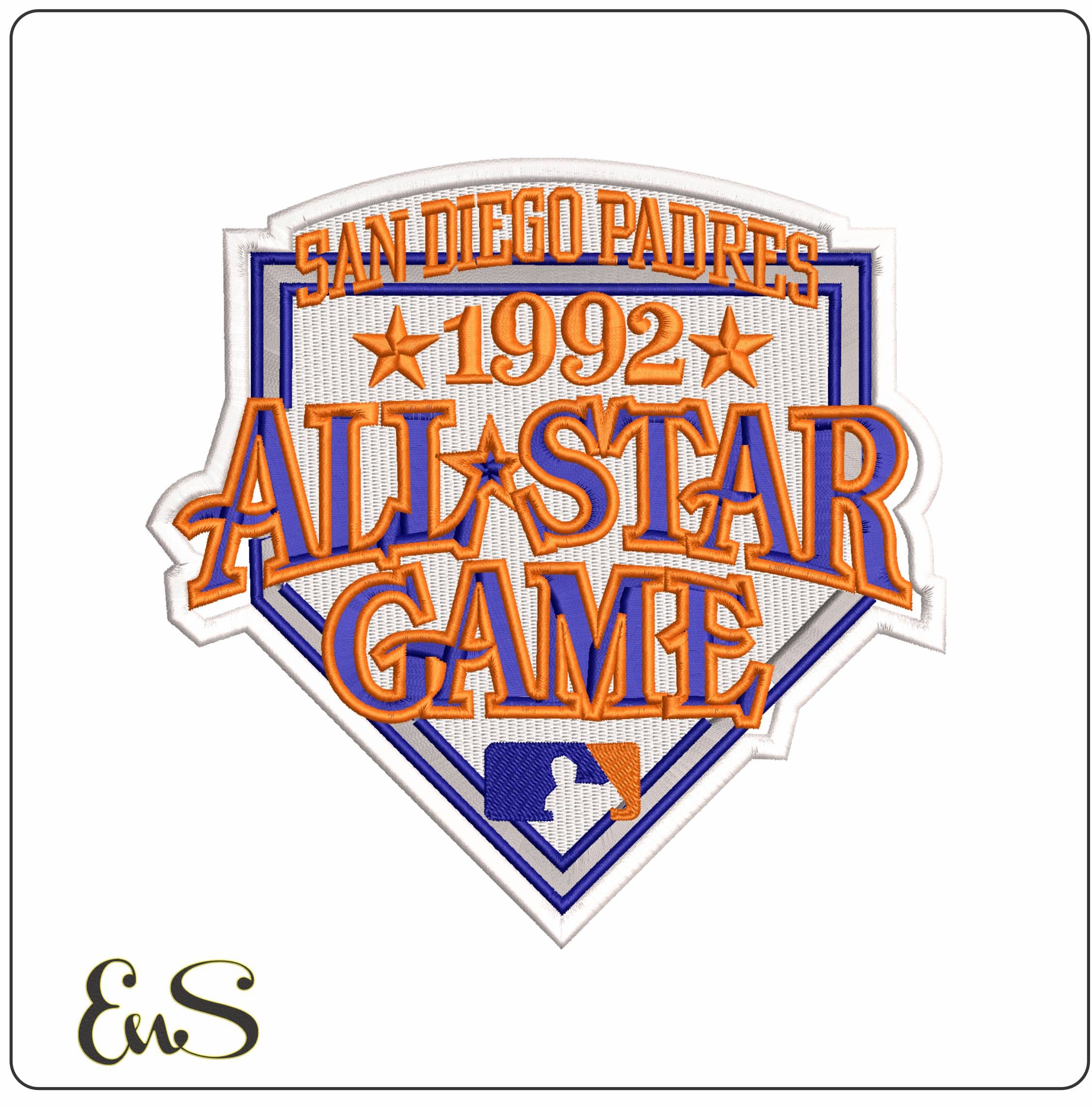 All Star 1992  - Elegant embroidery design file - instant download