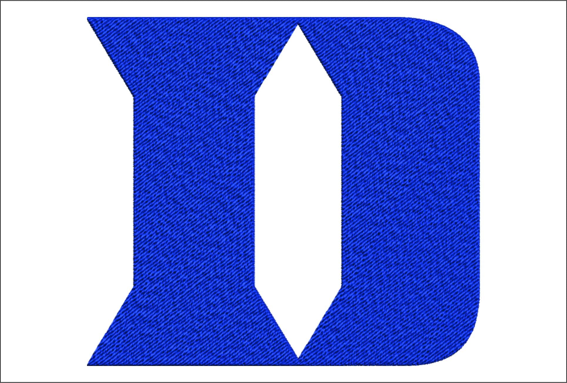 Duke Blue Devils embroidery design - Duke University Logo embroidery machine pattern embroidery file - instant download in a frame