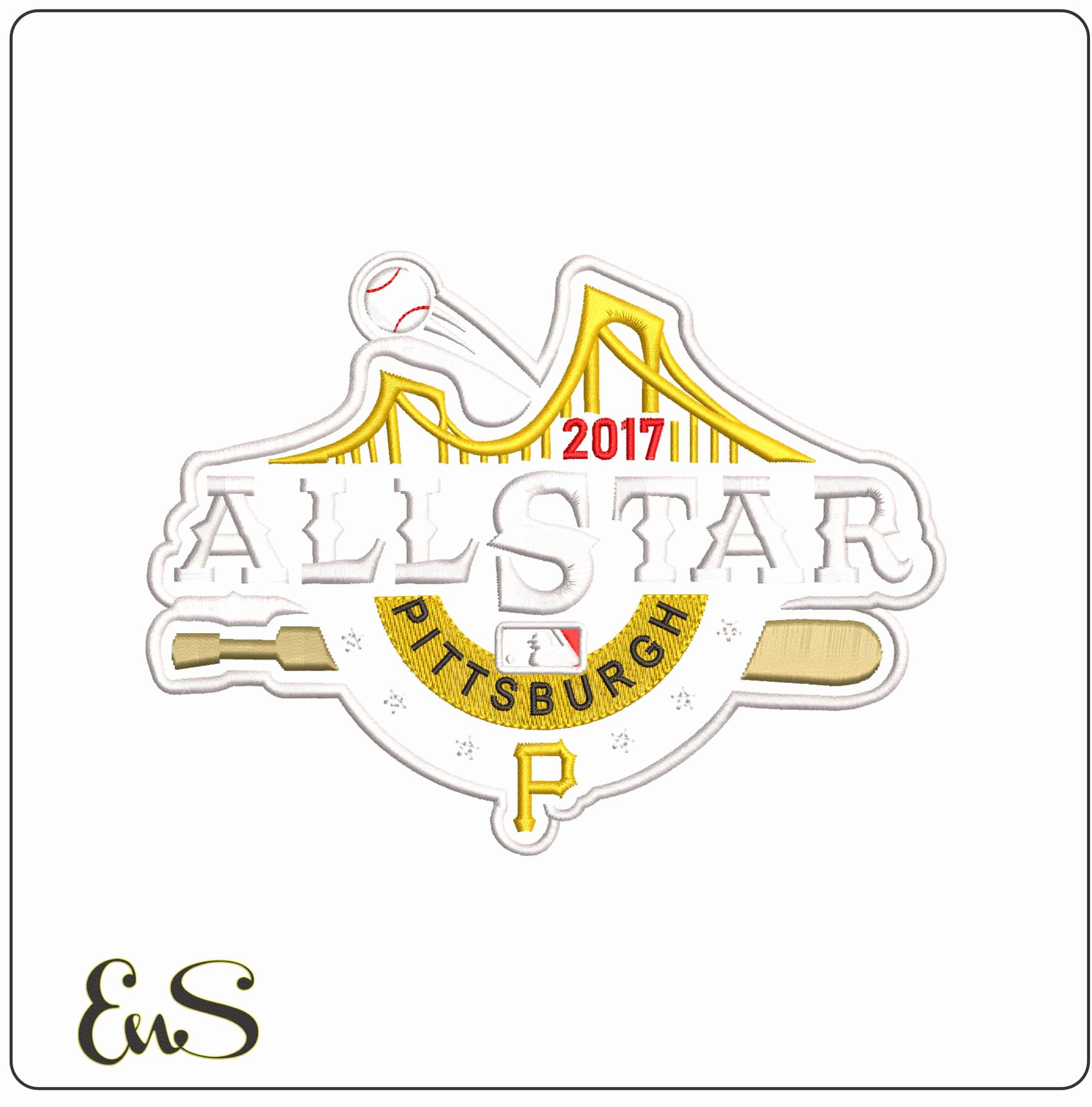ALL STAR 2017 PIRATES2   - Elegant embroidery design file - instant download