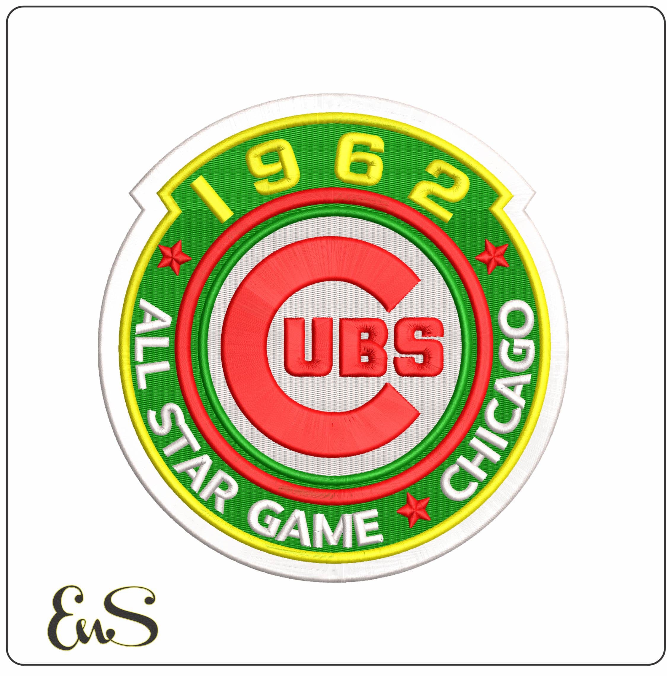 ALL STAR GAME 1962   - Elegant embroidery design file - instant download