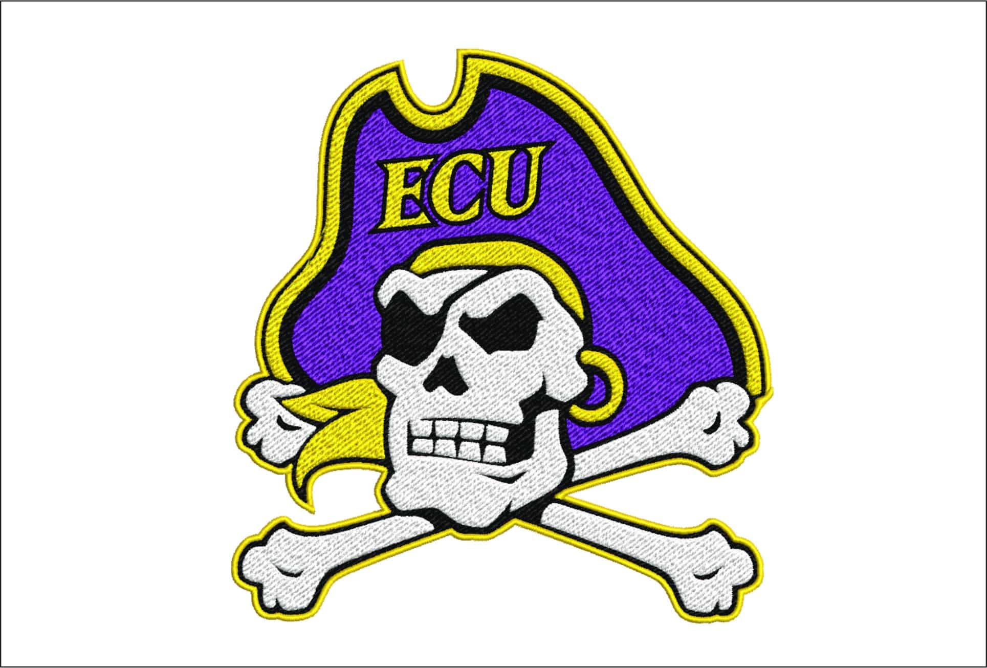 East Carolina Pirates embroidery design - East Carolina University, Greenville embroidery machine pattern embroidery file instant download