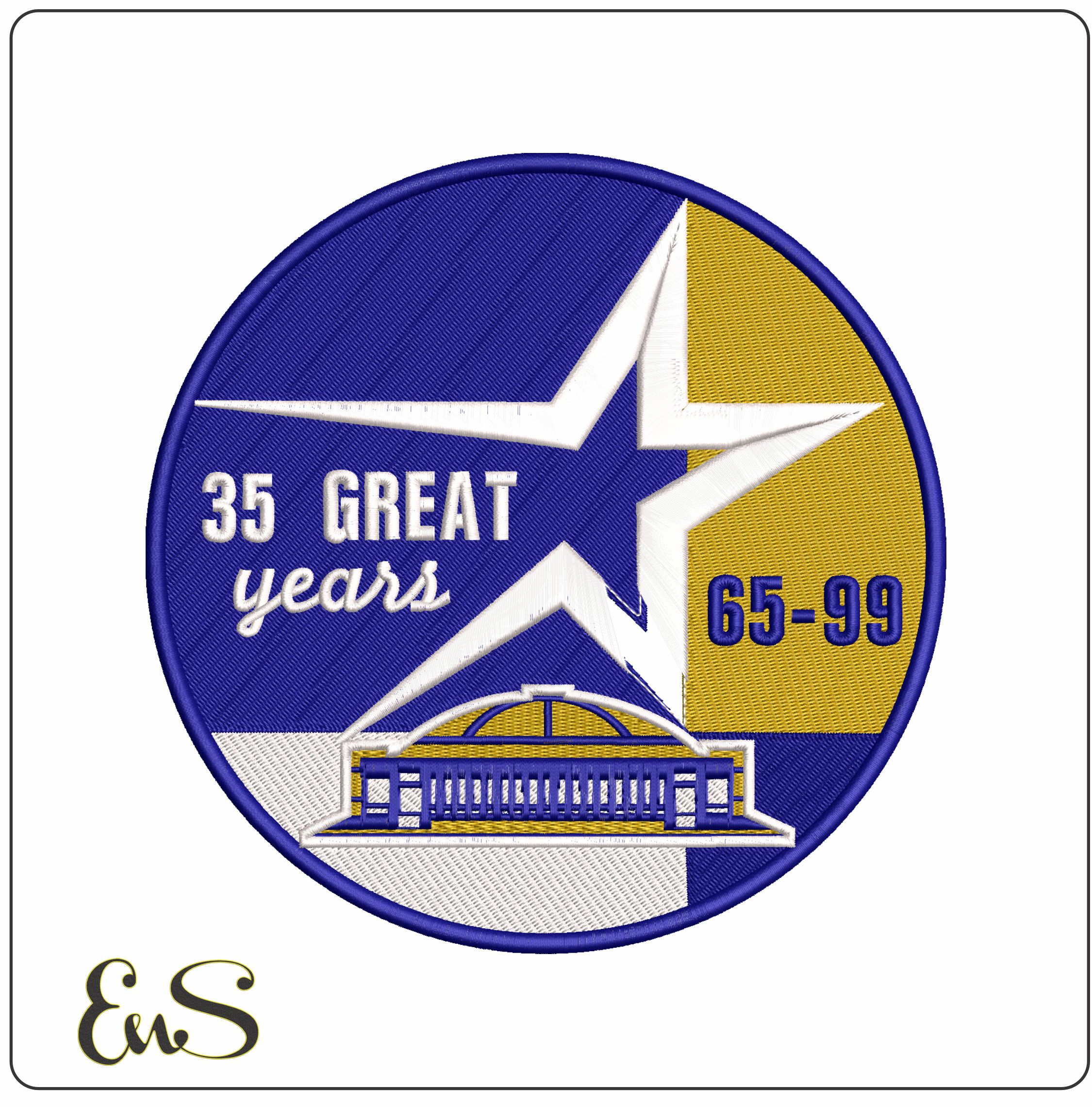 Astros 35   - Elegant embroidery design file - instant download
