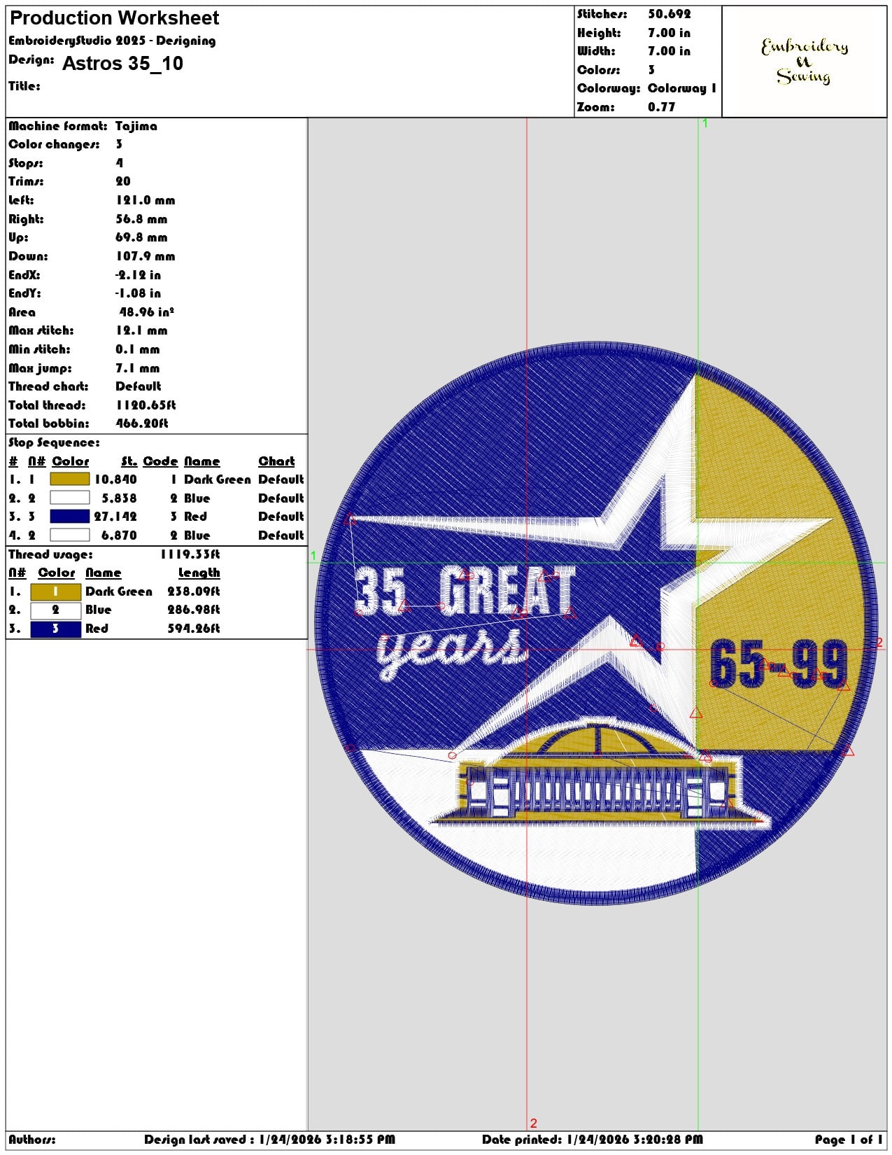 Astros 35   - Elegant embroidery design file - instant download — view 3