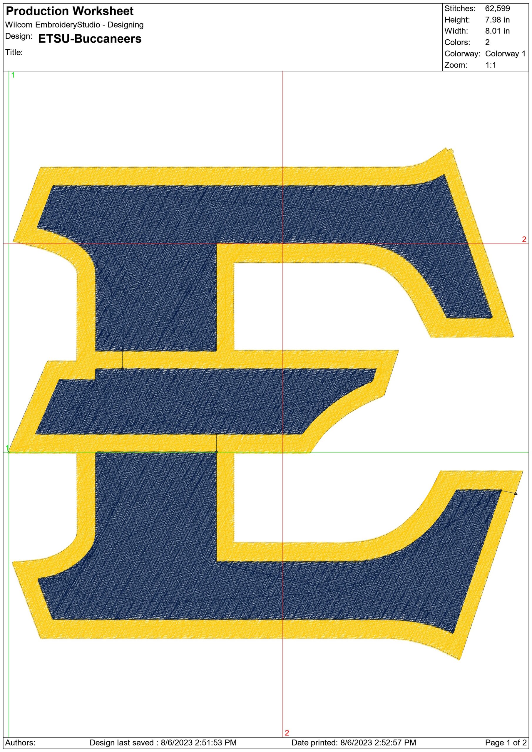 ETSU Buccaneers embroidery design, East Tennessee Sate University, Johnson City embroidery machine pattern embroidery file instant download — view 2