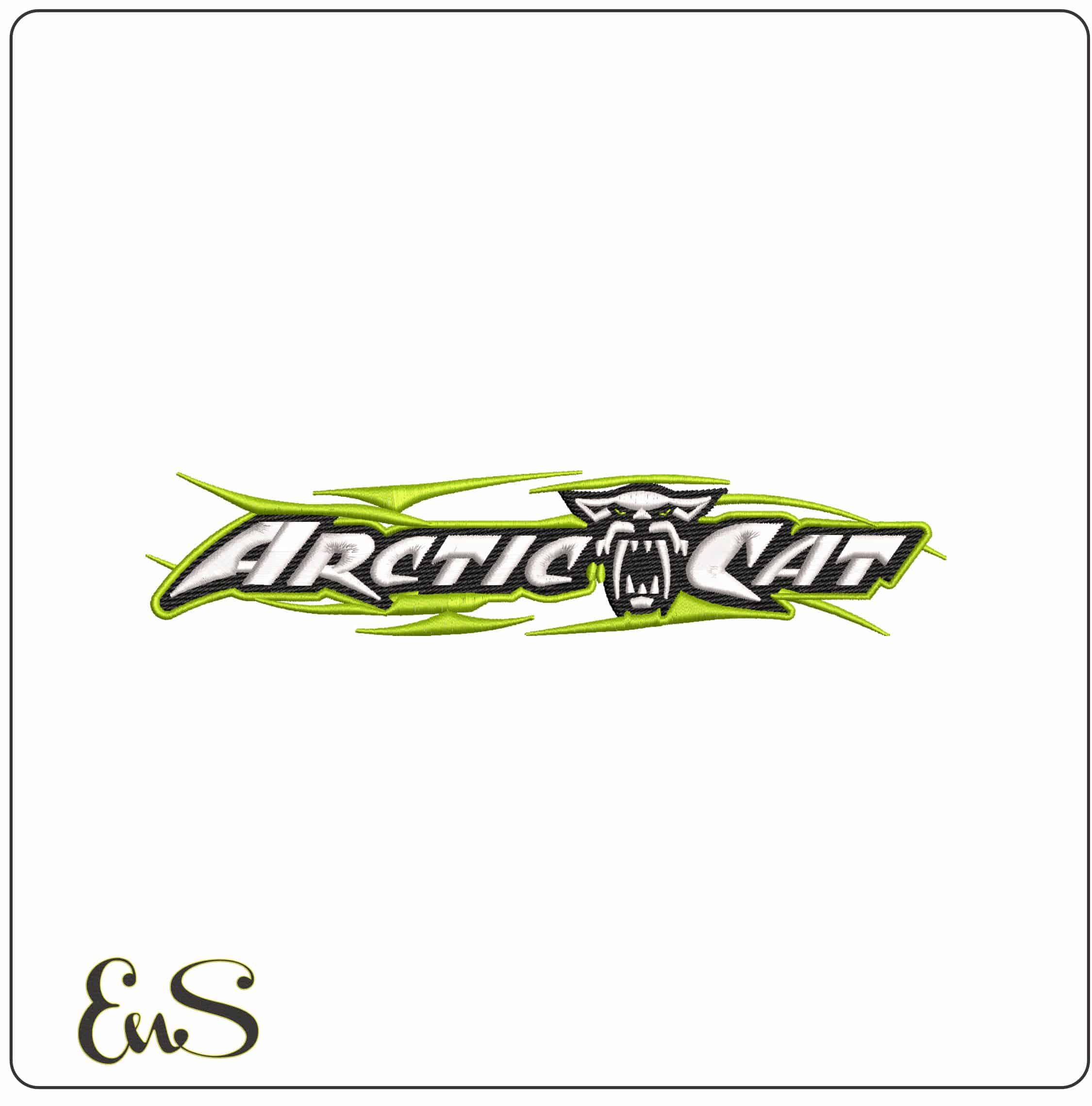 Arcticcat Snarl  - Elegant embroidery design file - instant download