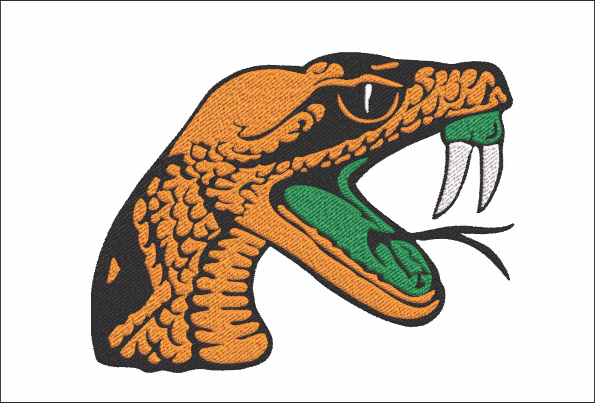 Florida AM Rattlers embroidery design - Florida A & M University, FAMU embroidery machine pattern embroidery file - instant download