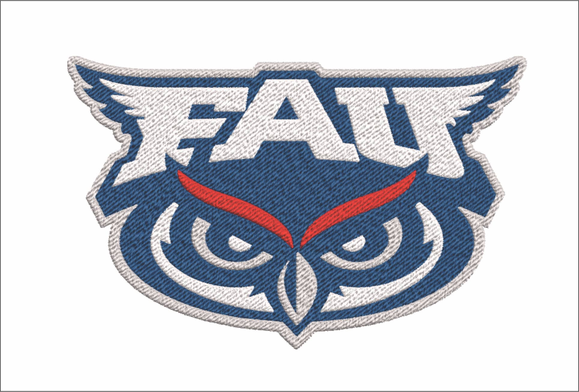 Florida Atlantic Owls embroidery design - Florida Atlantic University, FAU embroidery machine pattern embroidery file - instant download