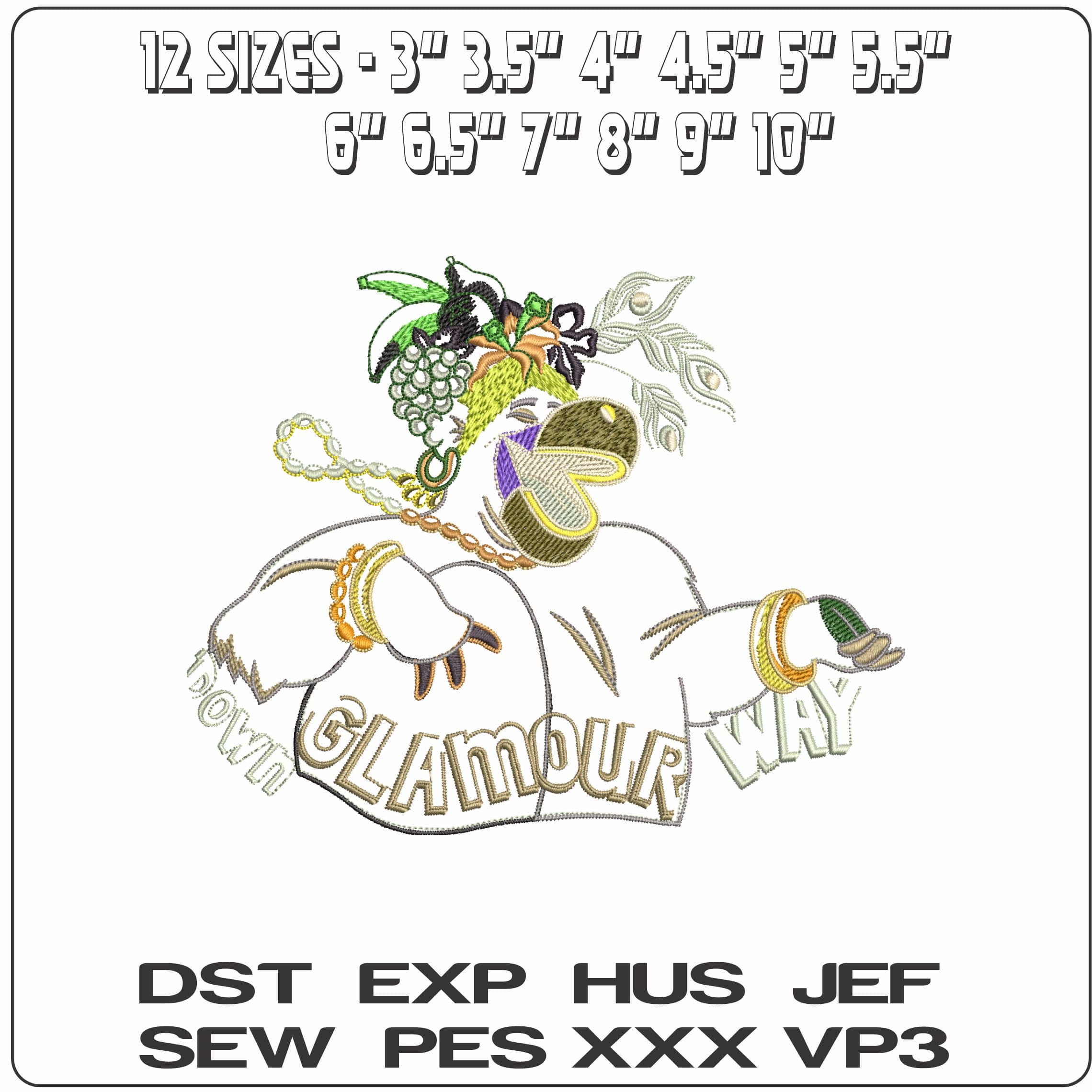 Ballow Jungle Book   - Elegant embroidery design file - instant download — view 2