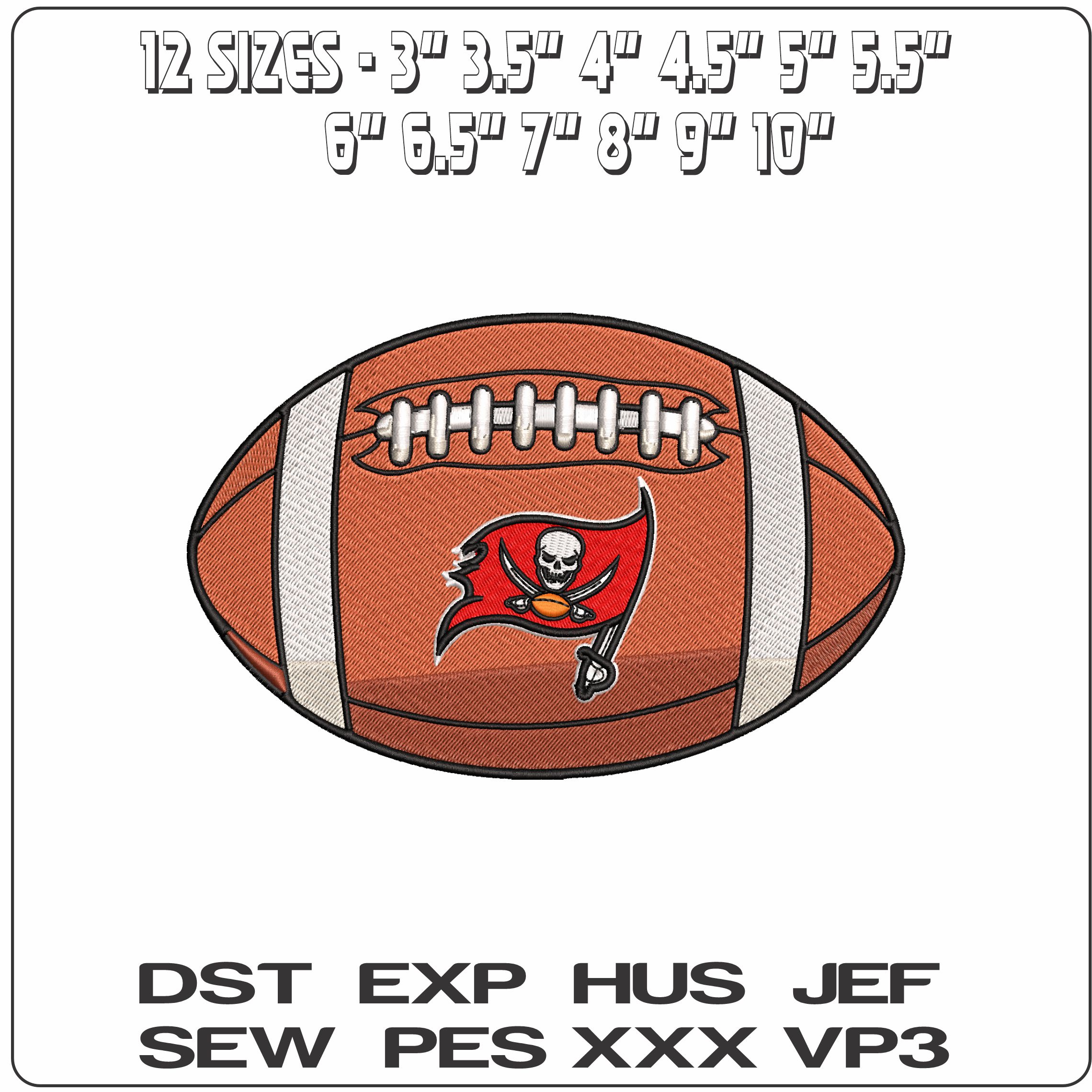Baltimore Buccaneers American Football NFL   - Elegant embroidery design file - instant download — view 2