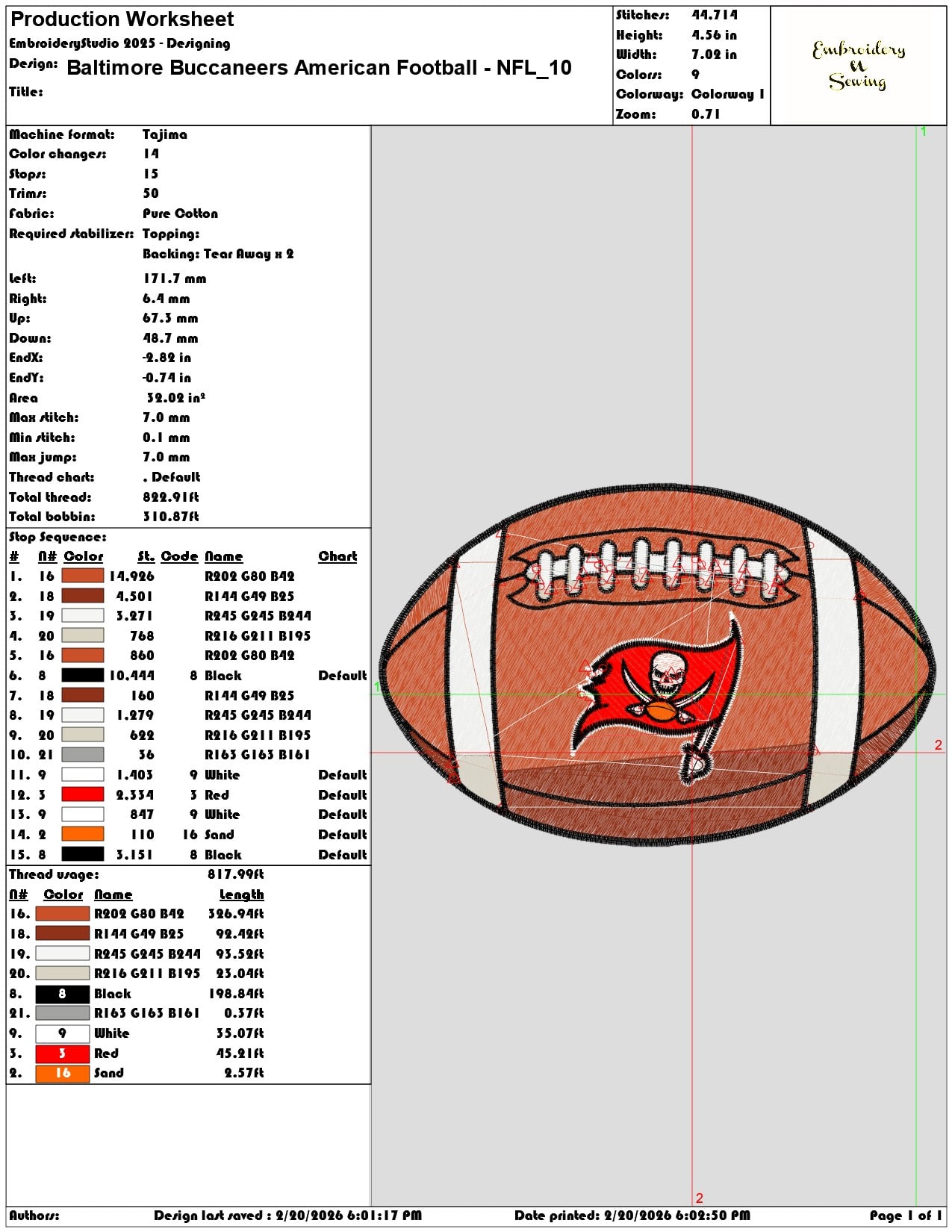 Baltimore Buccaneers American Football NFL   - Elegant embroidery design file - instant download — view 3