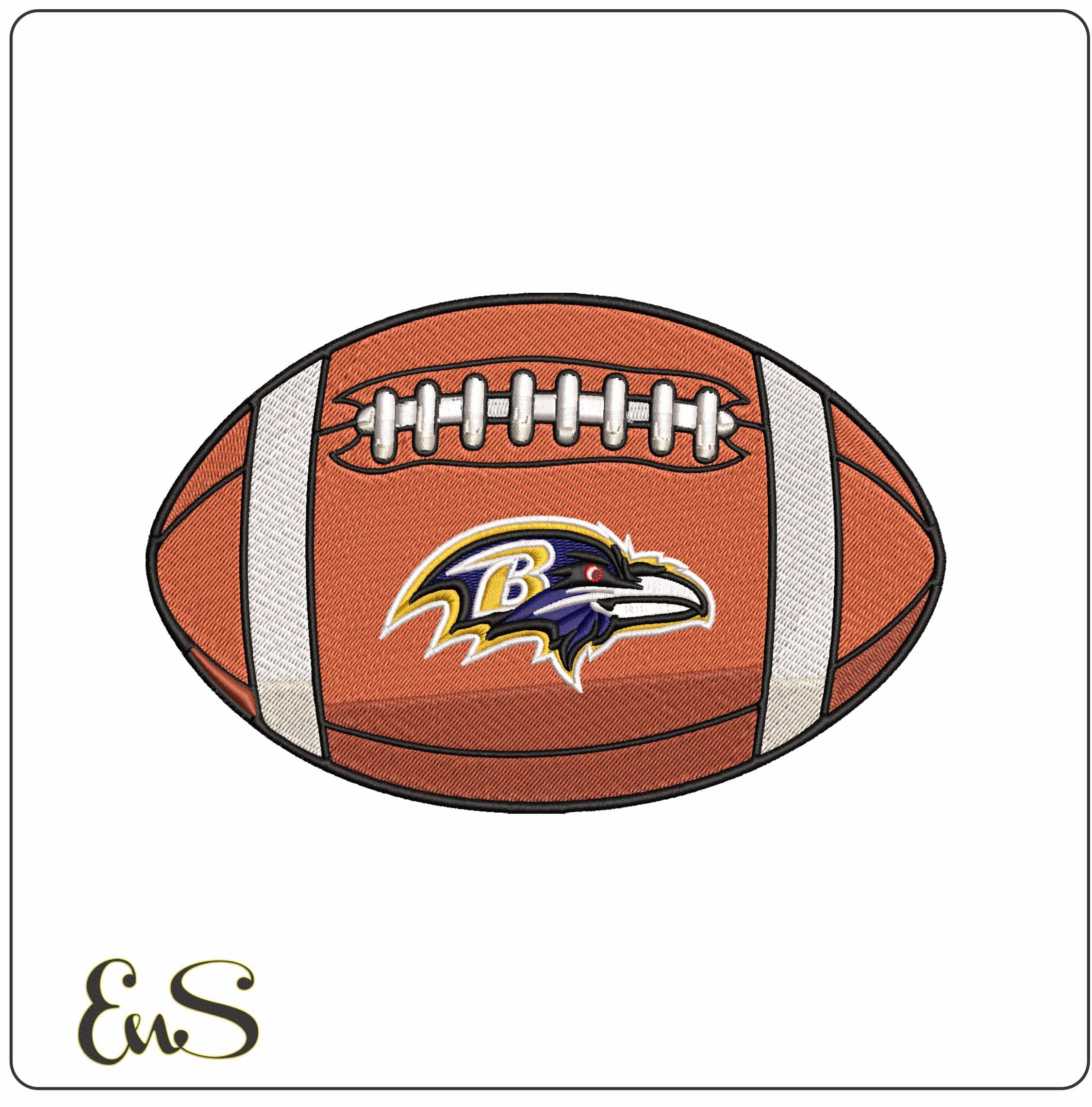 Baltimore Ravens American Football NFL   - Elegant embroidery design file - instant download