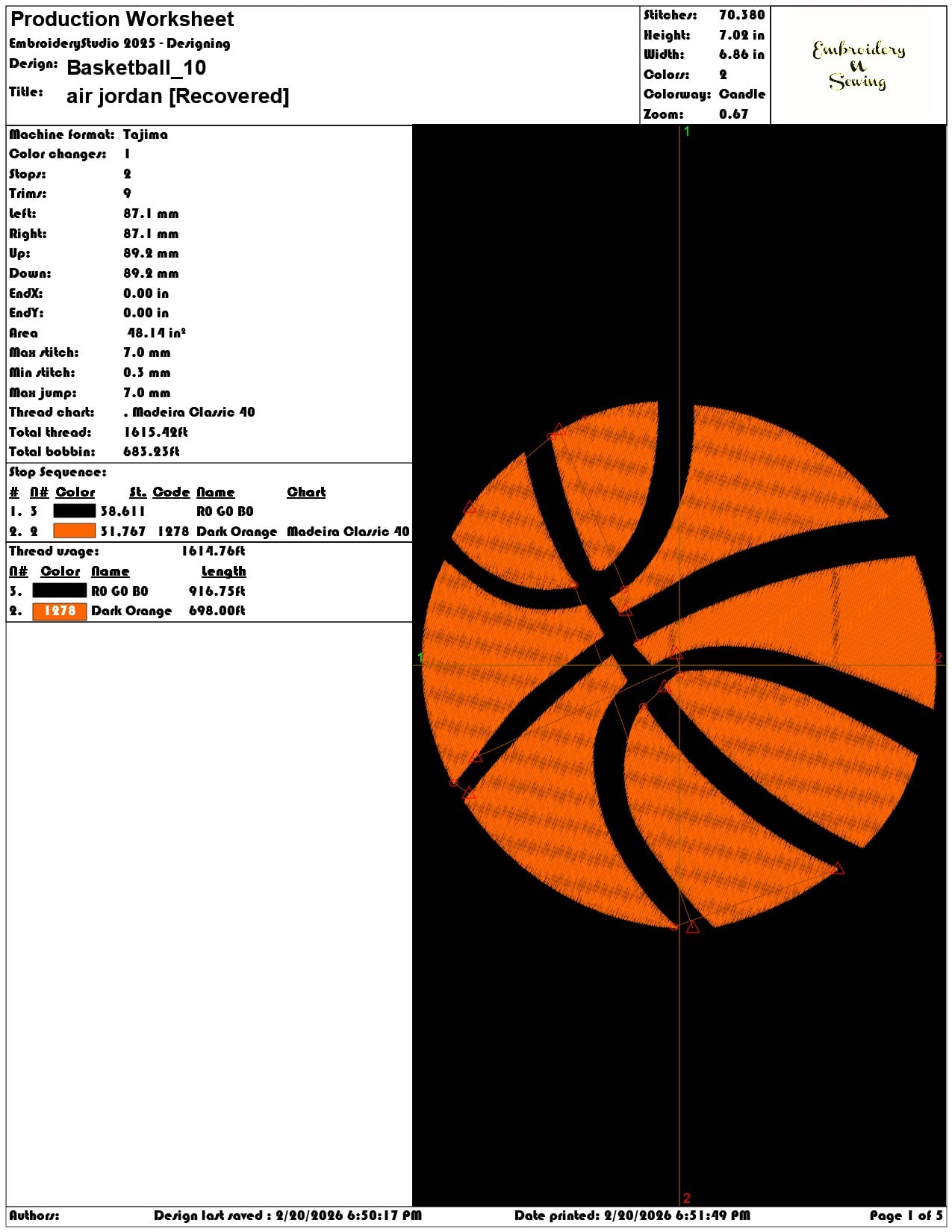 Basketball   - Elegant embroidery design file - instant download — view 3