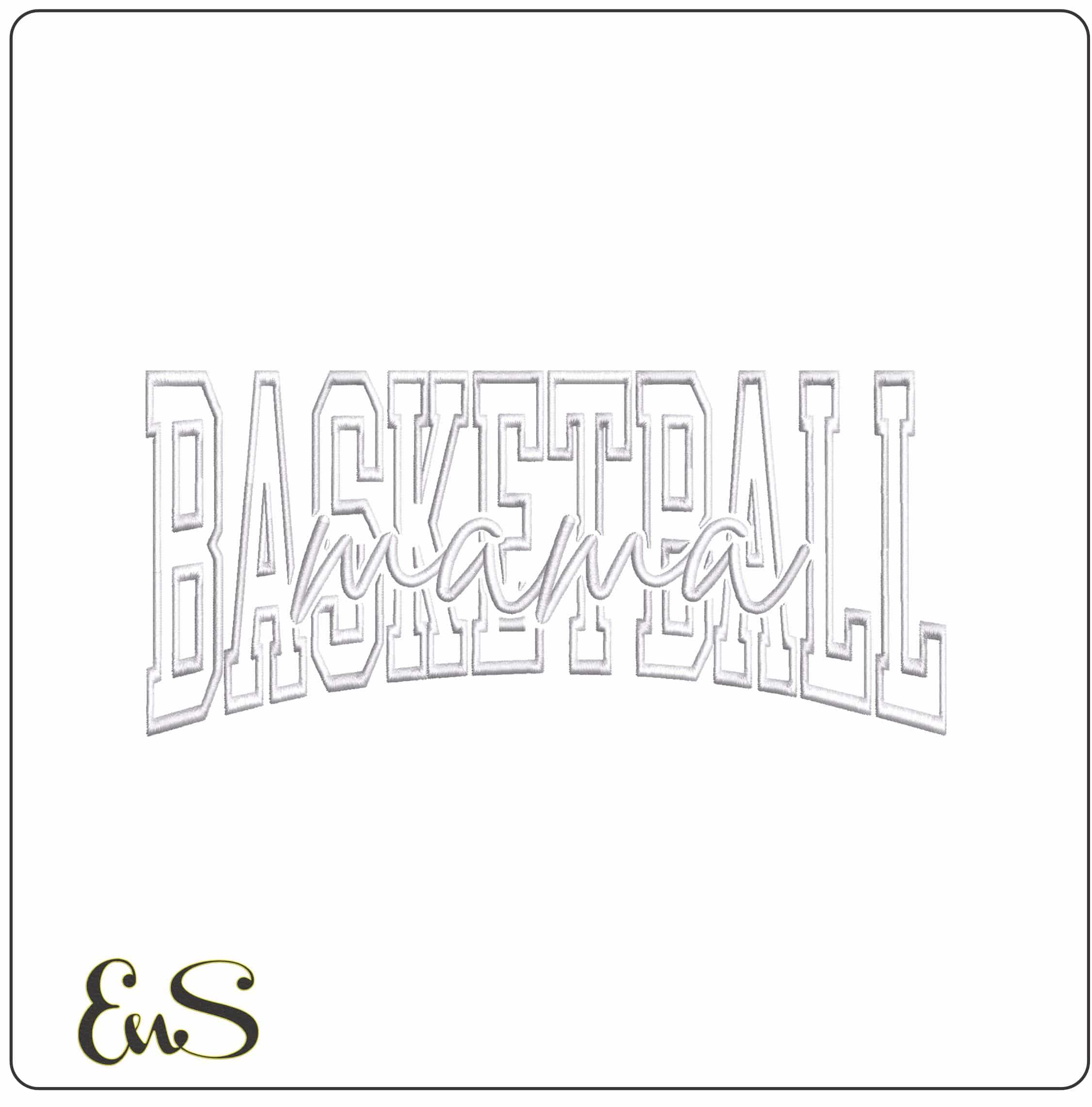 Basketball Mama   - Elegant embroidery design file - instant download