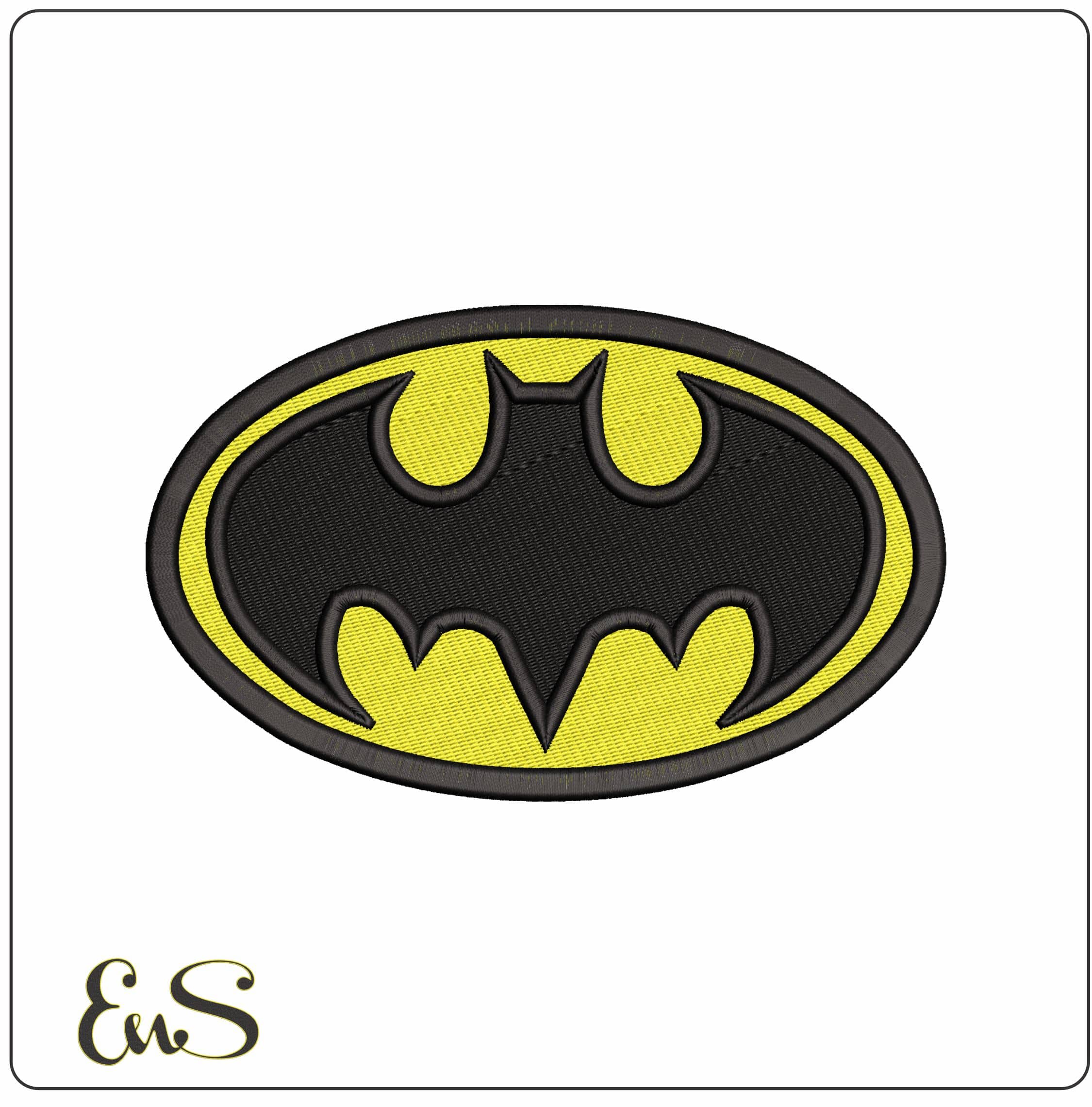 Batman Logo DC Comic   - Elegant embroidery design file - instant download