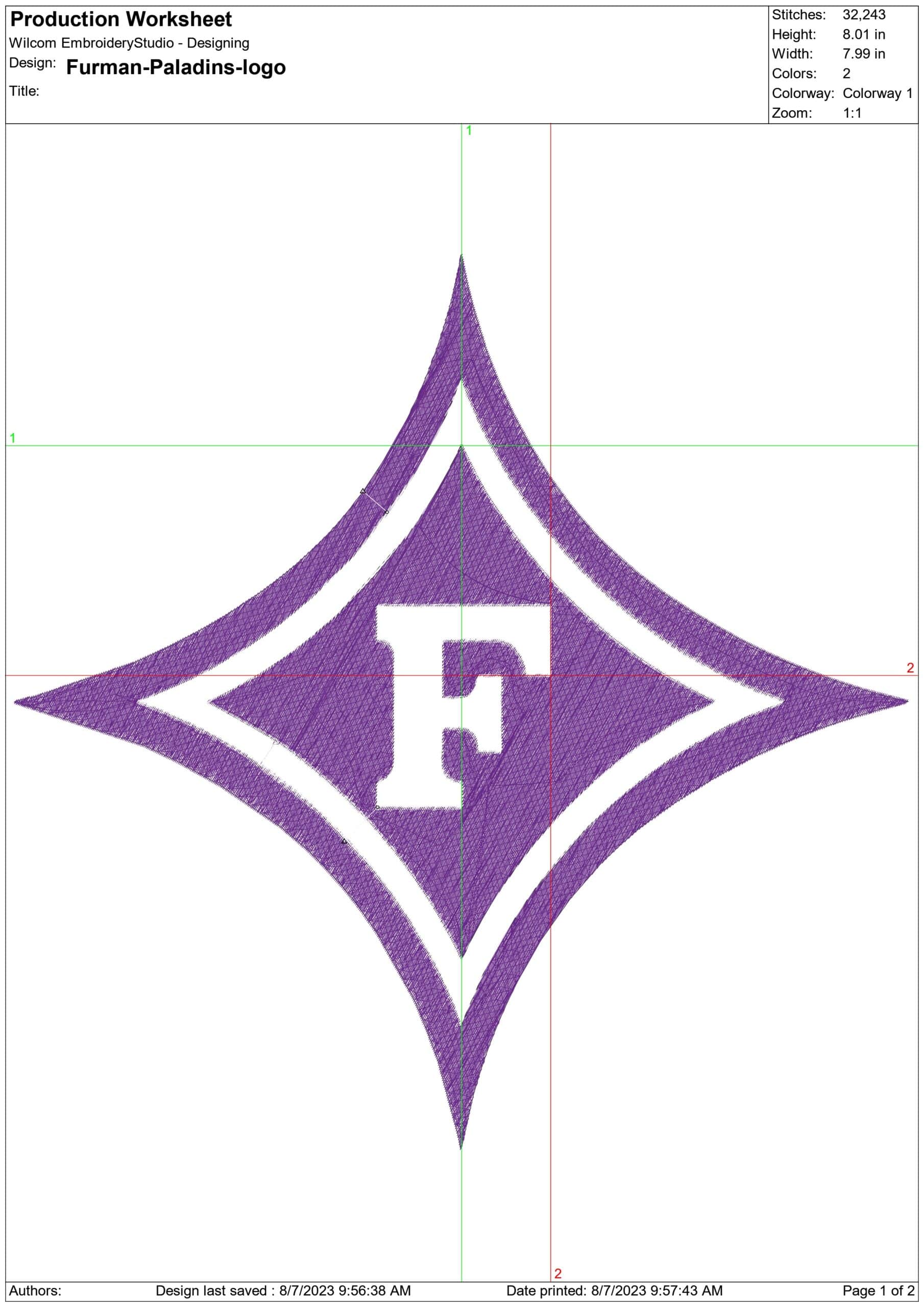 Furman Paladins embroidery design - Furman University Greenville South Carolina embroidery machine pattern embroidery file instant download — view 2