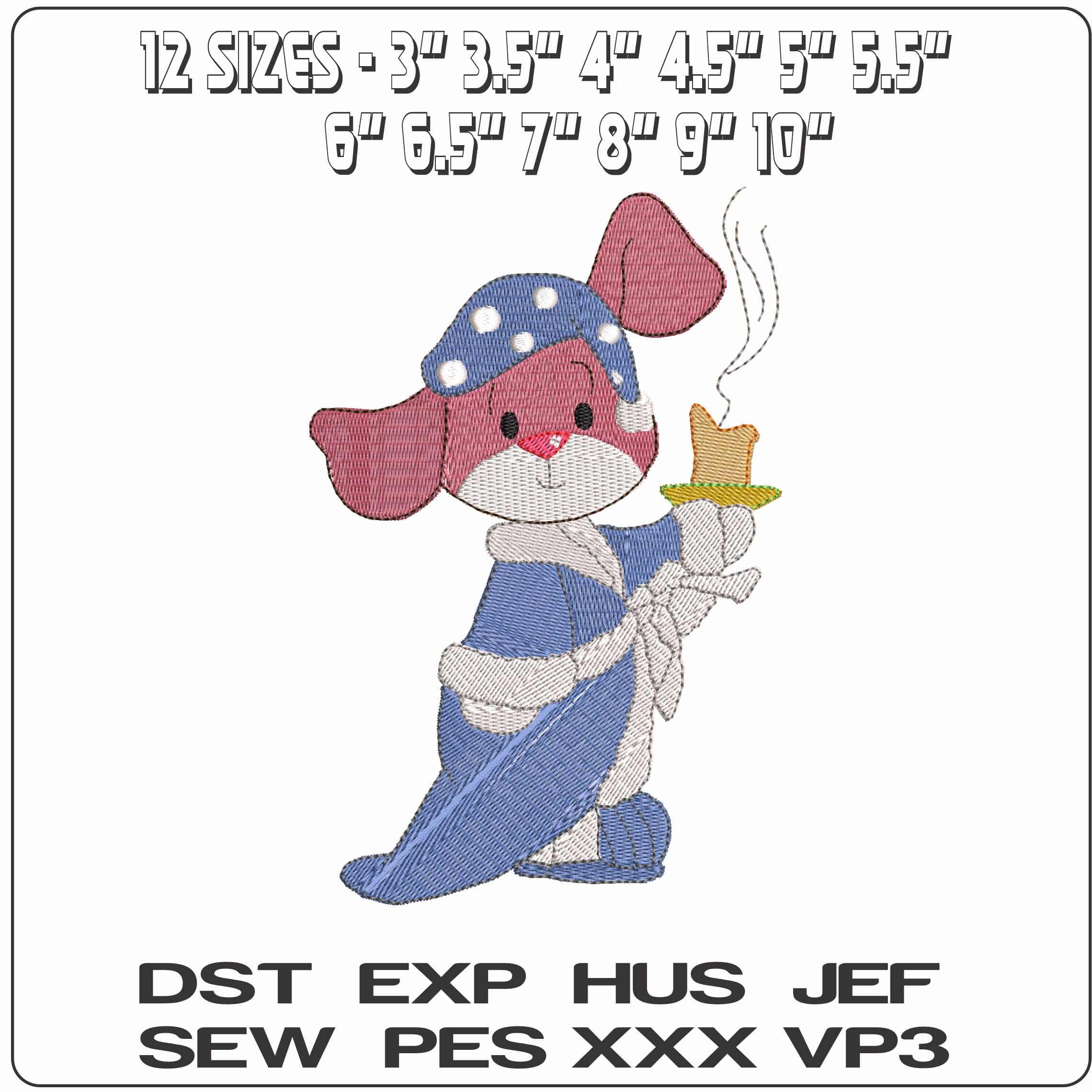 Bedtime Pup candle    - Elegant embroidery design file - instant download — view 2