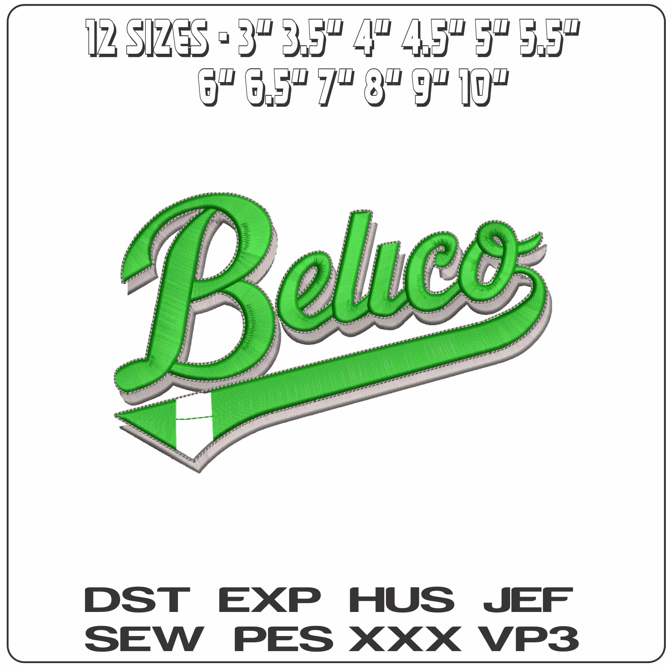 Belico    - Elegant embroidery design file - instant download — view 2