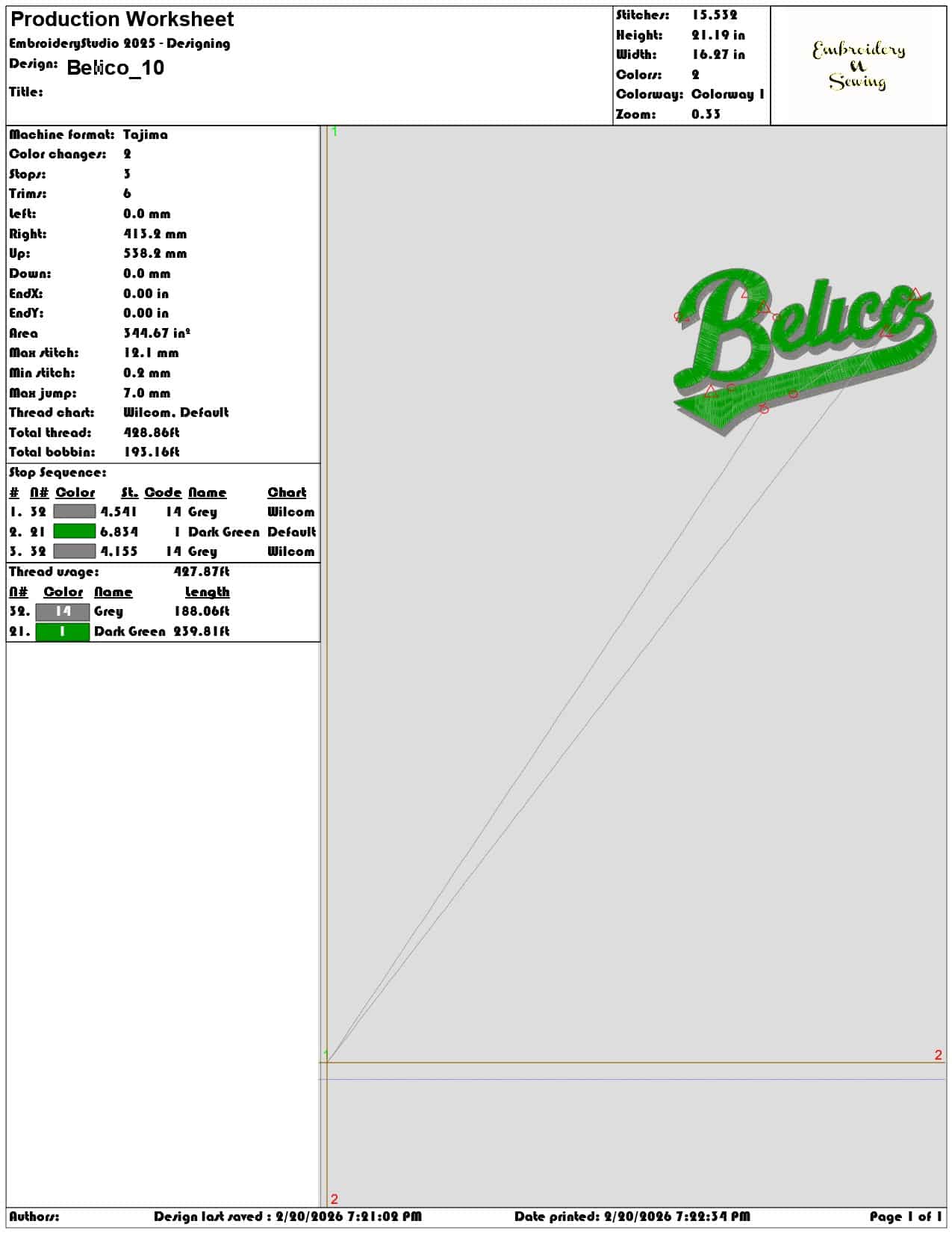 Belico    - Elegant embroidery design file - instant download — view 3