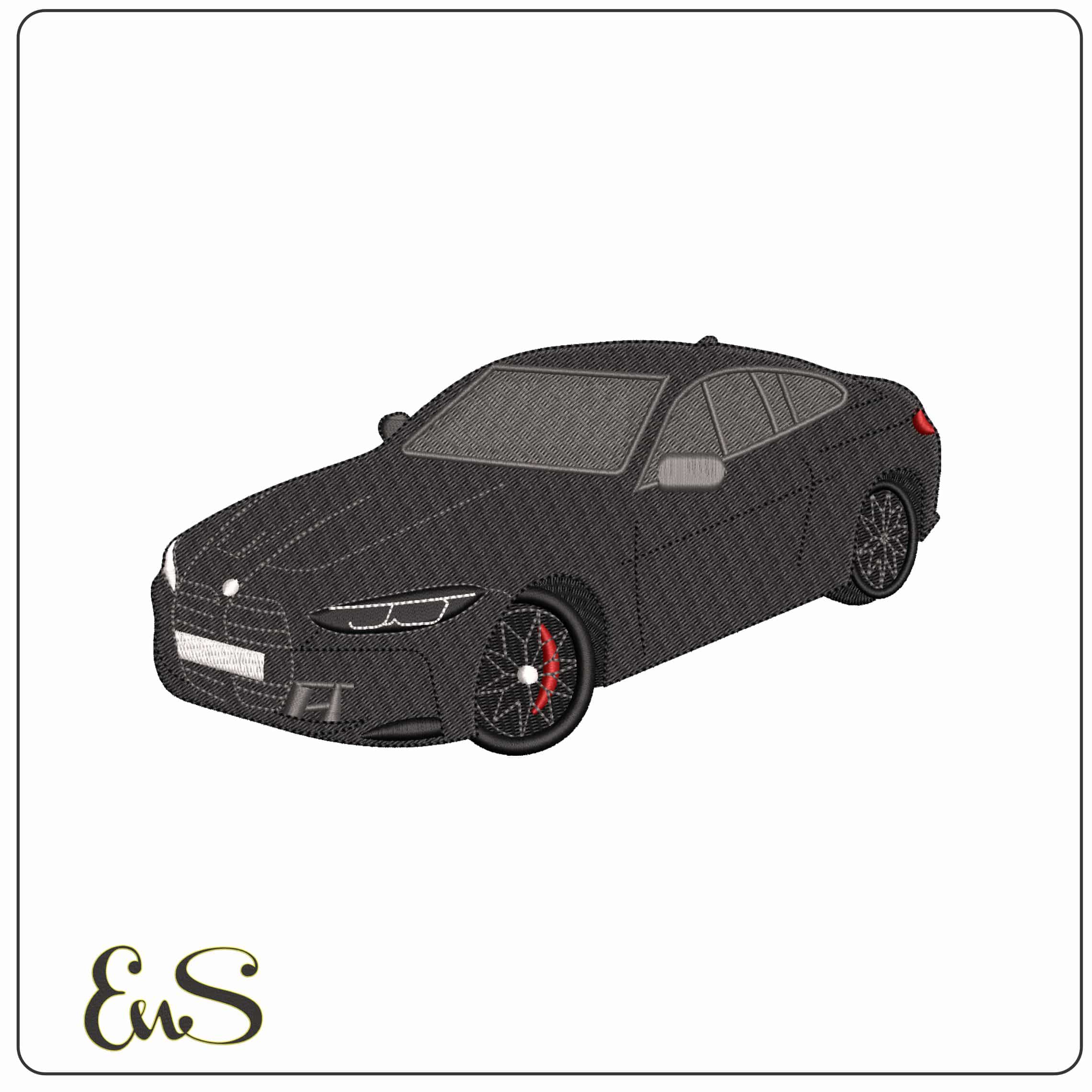 BMW Car   - Elegant embroidery design file - instant download