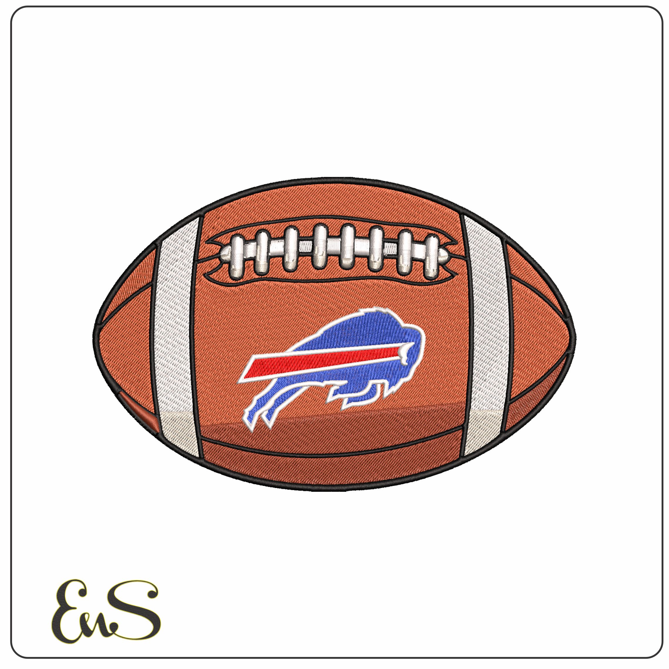 Buffalo Bills American Football NFL   - Elegant embroidery design file - instant download
