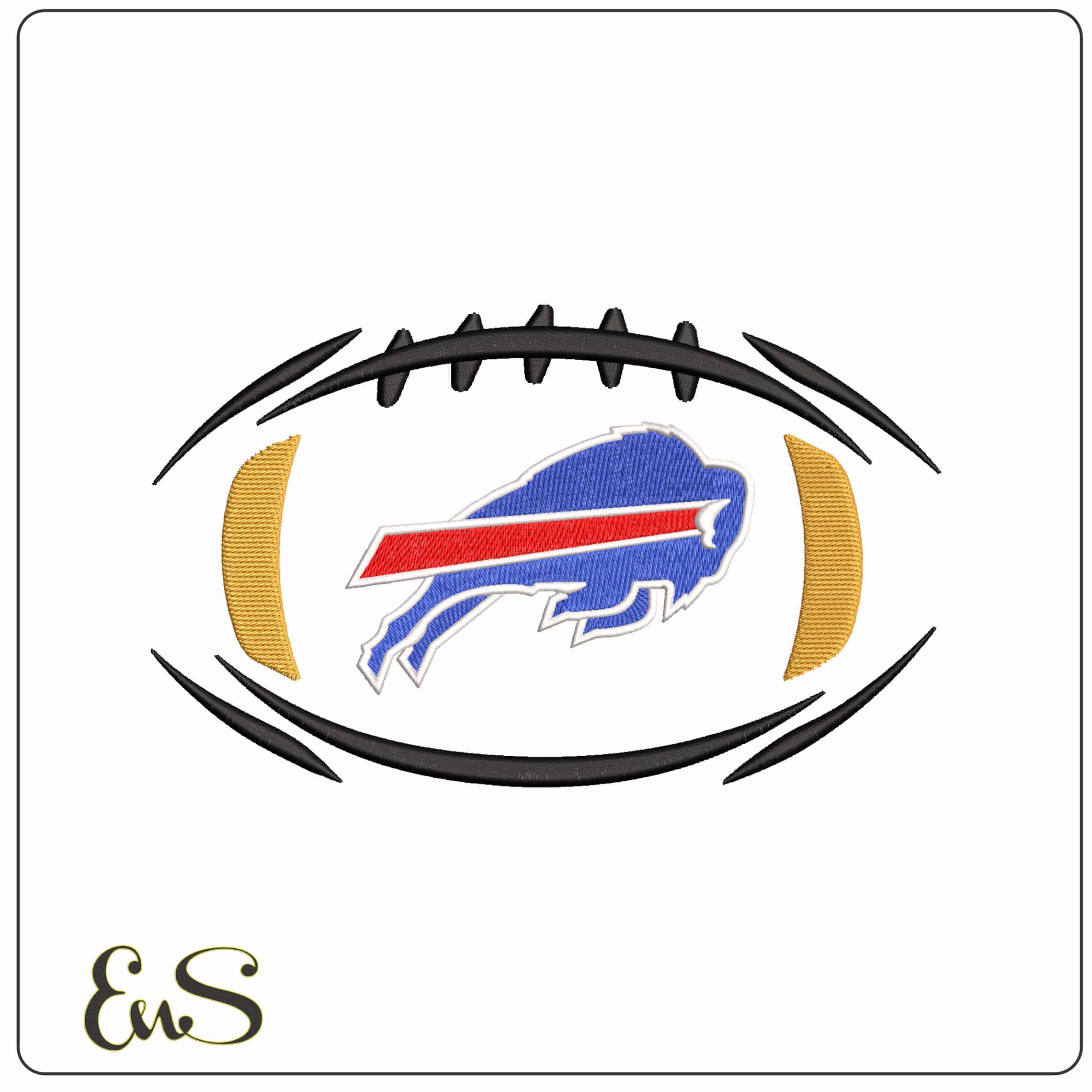 Buffalo Bills in Football NFL   - Elegant embroidery design file - instant download