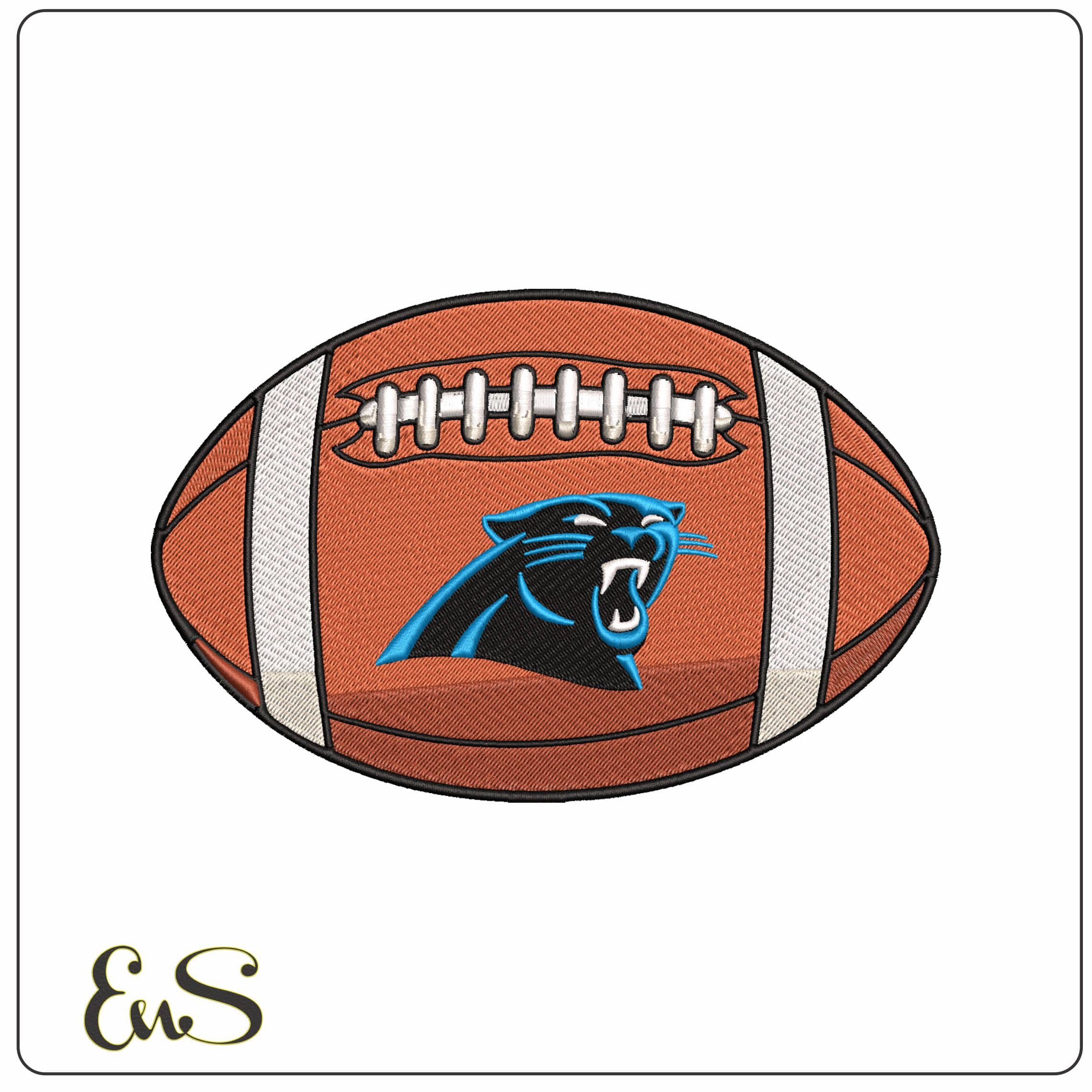 Carolina Panthers American Football NFL  - Elegant embroidery design file - instant download